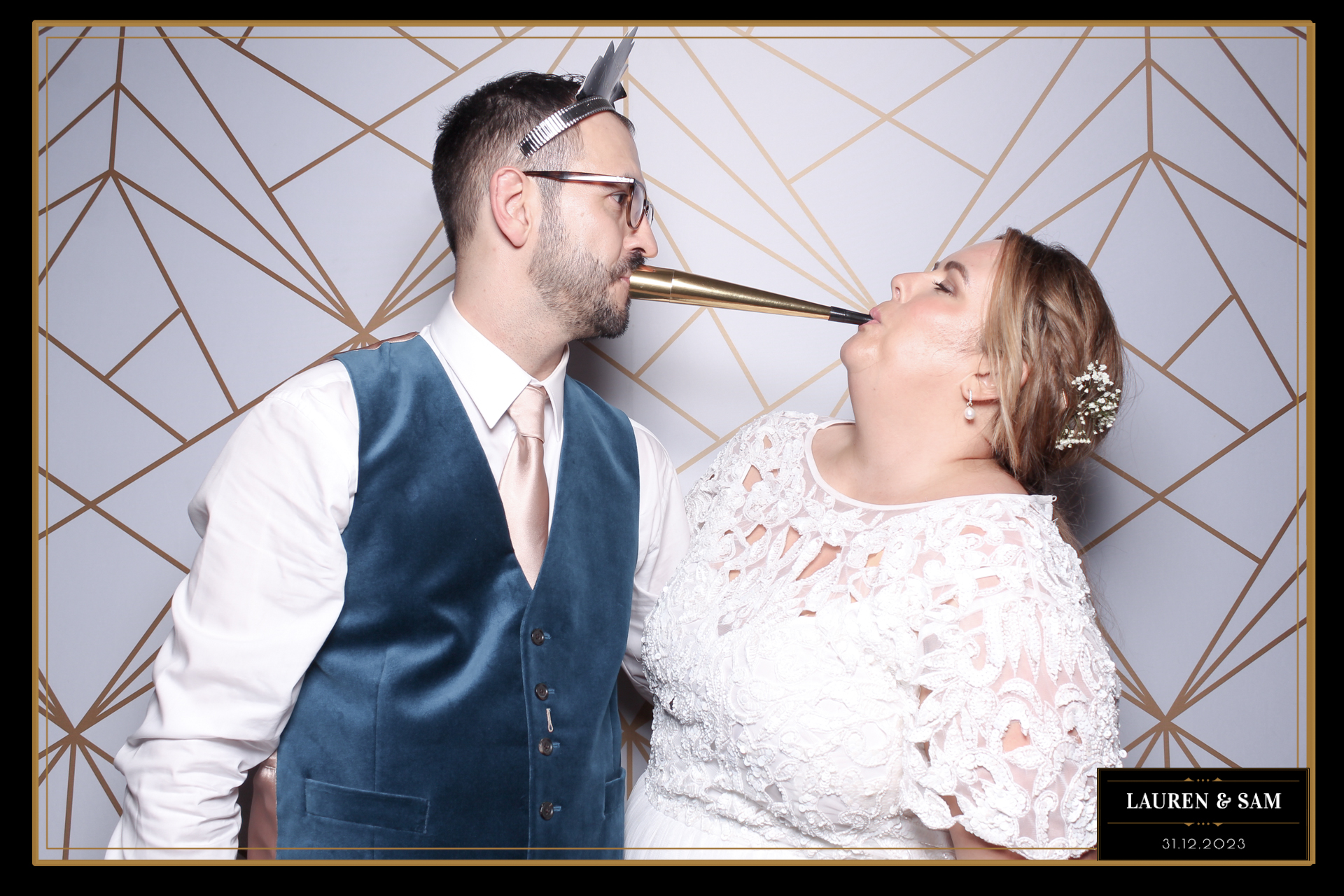 Lauren & Sam Wedding NYE | View more photos from the event at gallery.freshbooths.com/u/FreshBooths/Lauren-Sam-Wedding-NYE