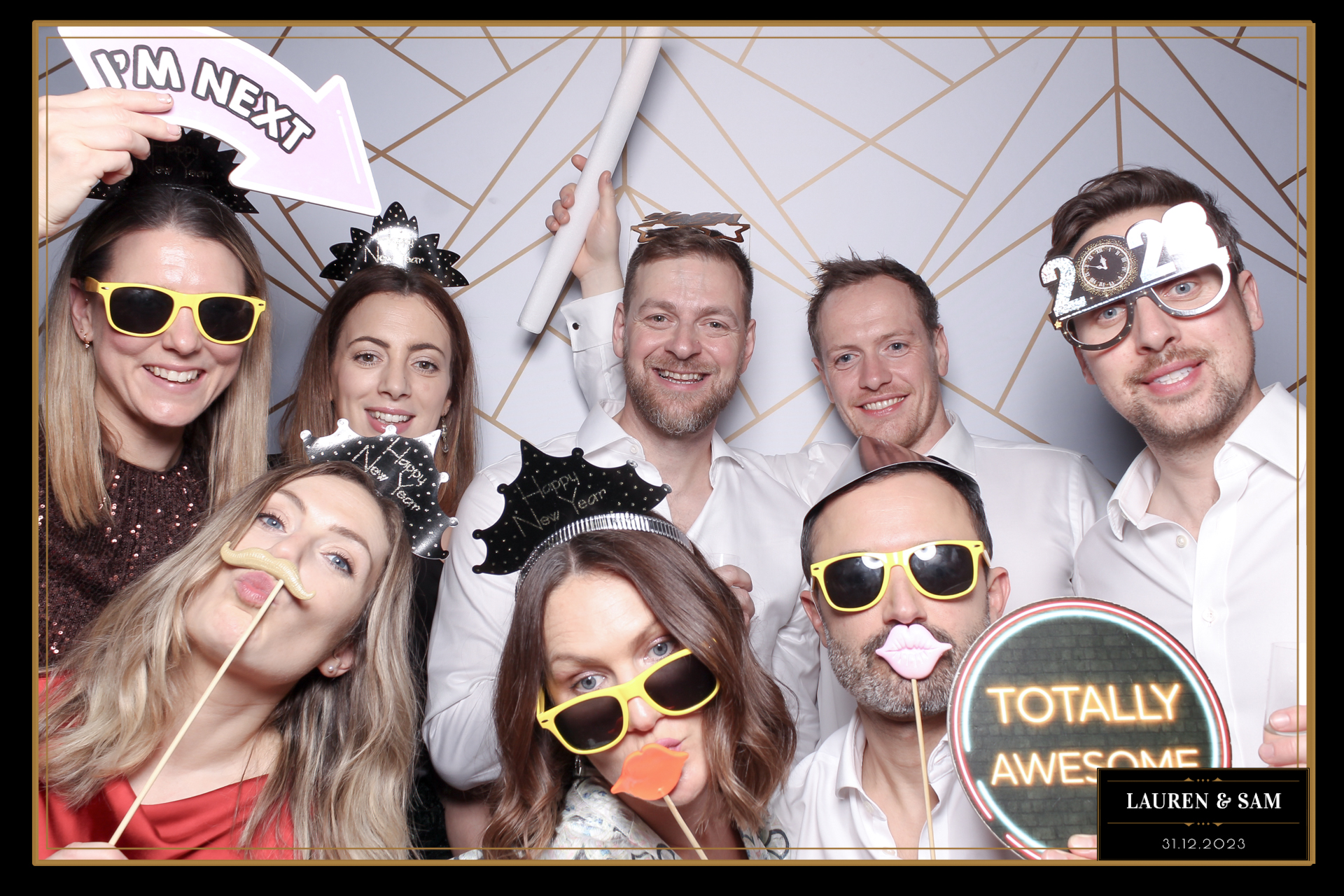 Lauren & Sam Wedding NYE | View more photos from the event at gallery.freshbooths.com/u/FreshBooths/Lauren-Sam-Wedding-NYE