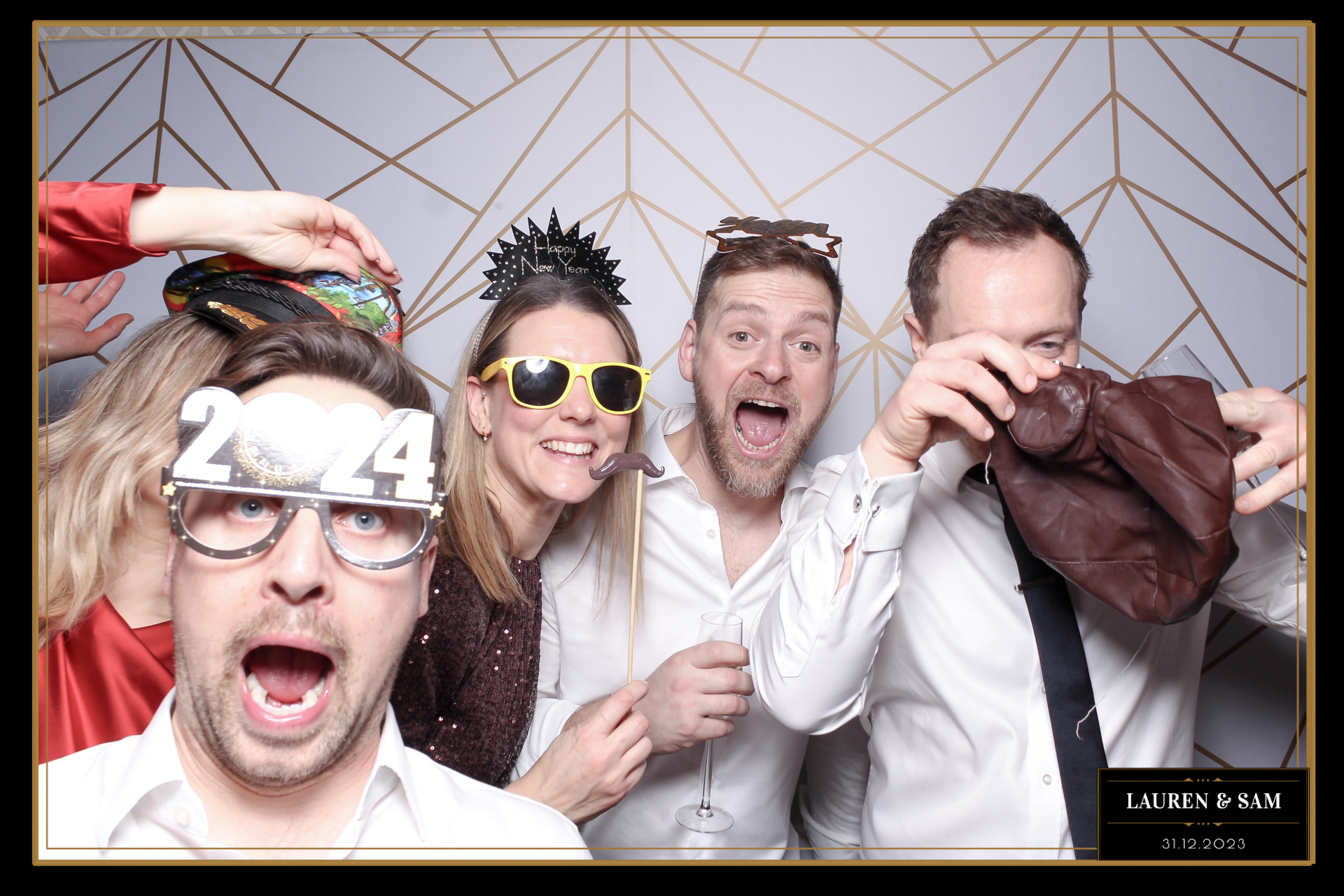 Lauren & Sam Wedding NYE | View more photos from the event at gallery.freshbooths.com/u/FreshBooths/Lauren-Sam-Wedding-NYE