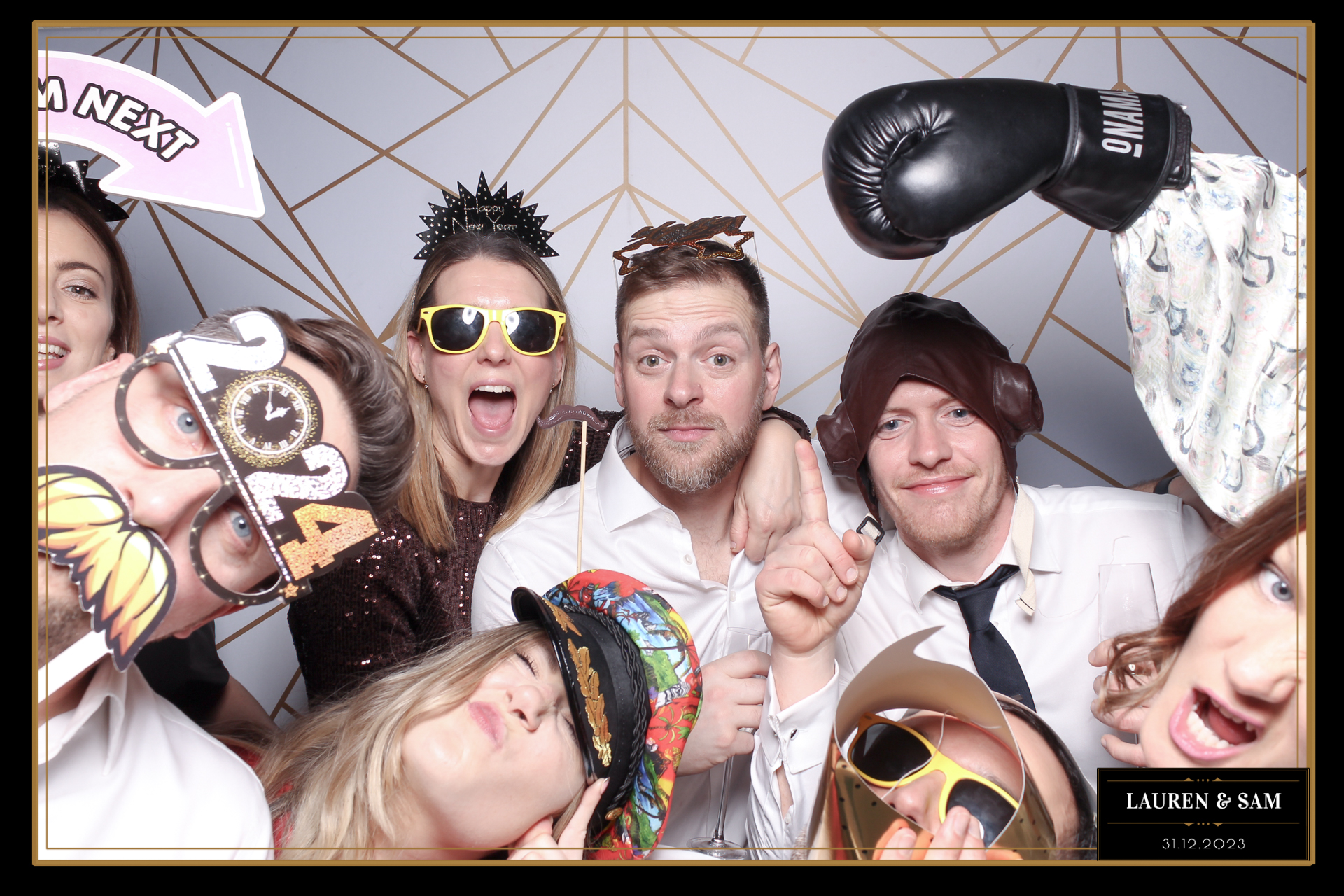 Lauren & Sam Wedding NYE | View more photos from the event at gallery.freshbooths.com/u/FreshBooths/Lauren-Sam-Wedding-NYE