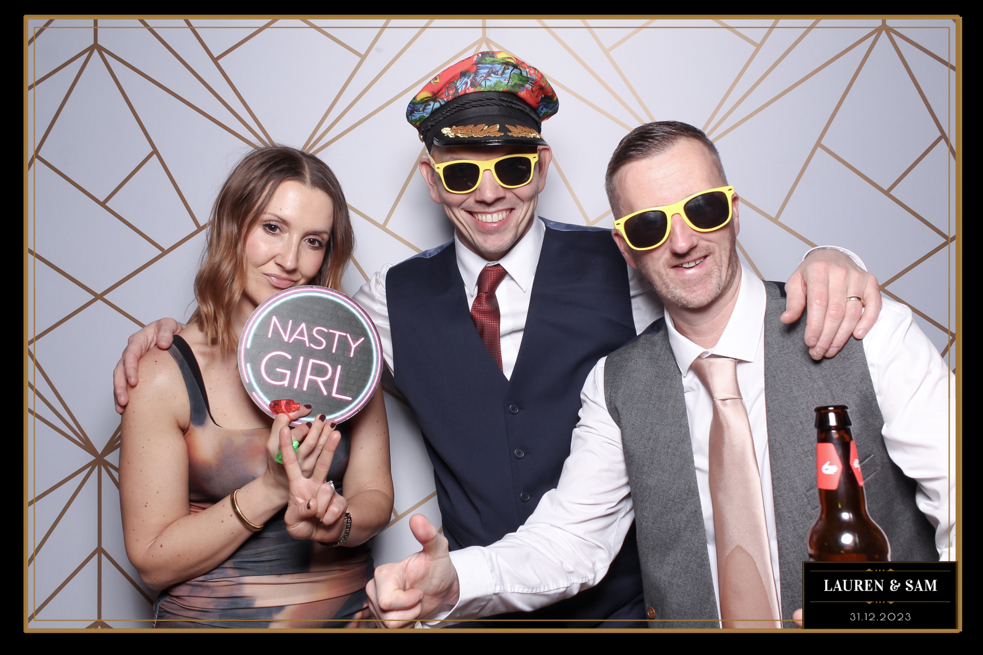 Lauren & Sam Wedding NYE | View more photos from the event at gallery.freshbooths.com/u/FreshBooths/Lauren-Sam-Wedding-NYE