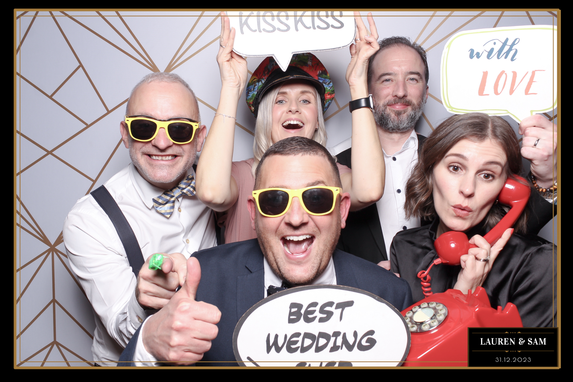 Lauren & Sam Wedding NYE | View more photos from the event at gallery.freshbooths.com/u/FreshBooths/Lauren-Sam-Wedding-NYE