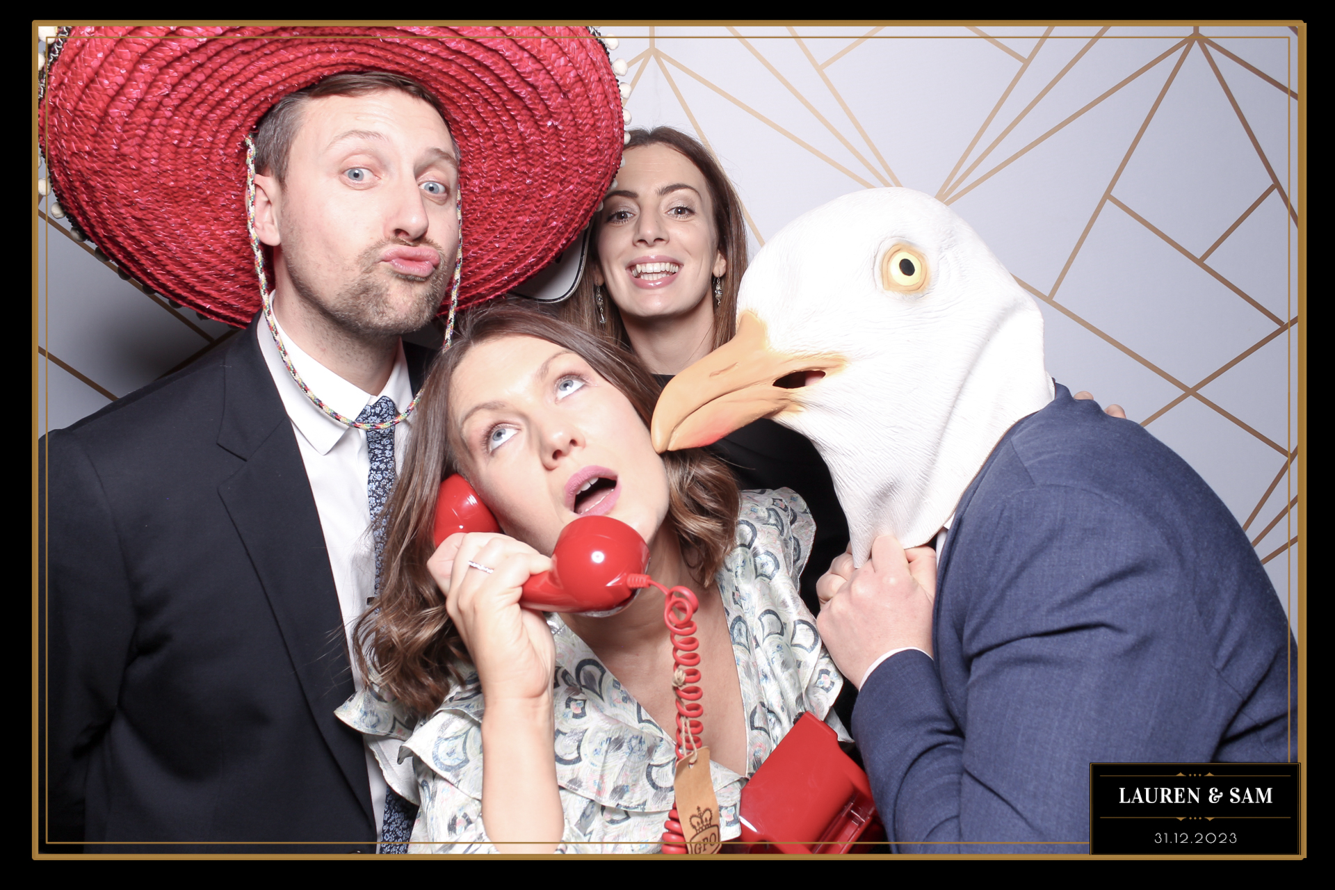 Lauren & Sam Wedding NYE | View more photos from the event at gallery.freshbooths.com/u/FreshBooths/Lauren-Sam-Wedding-NYE