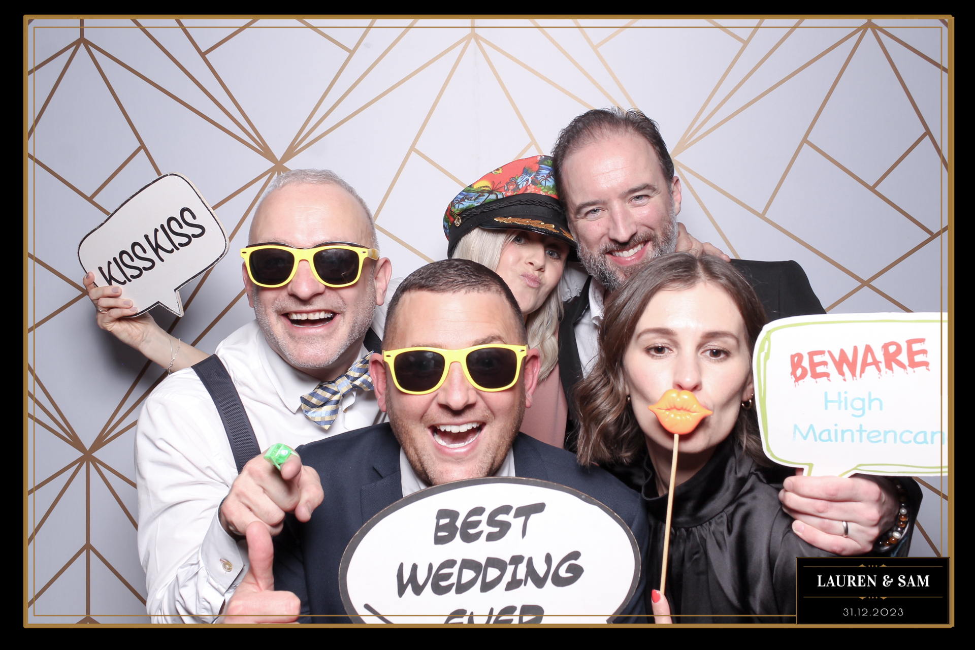 Lauren & Sam Wedding NYE | View more photos from the event at gallery.freshbooths.com/u/FreshBooths/Lauren-Sam-Wedding-NYE