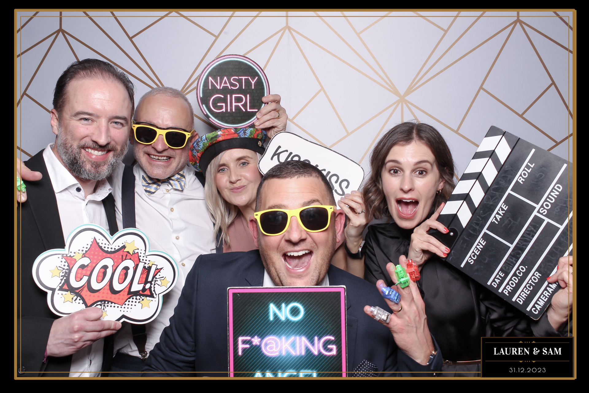 Lauren & Sam Wedding NYE | View more photos from the event at gallery.freshbooths.com/u/FreshBooths/Lauren-Sam-Wedding-NYE