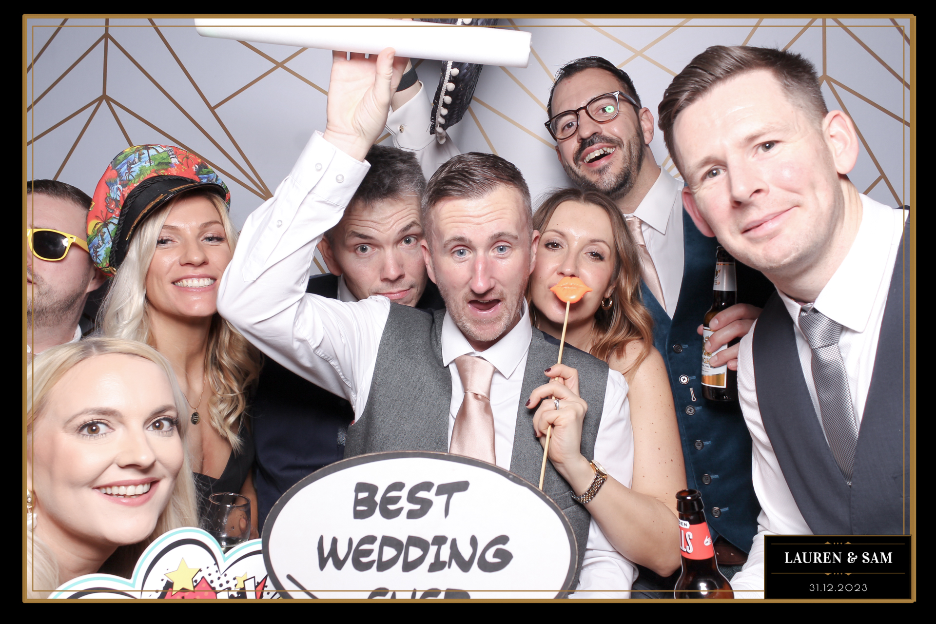 Lauren & Sam Wedding NYE | View more photos from the event at gallery.freshbooths.com/u/FreshBooths/Lauren-Sam-Wedding-NYE