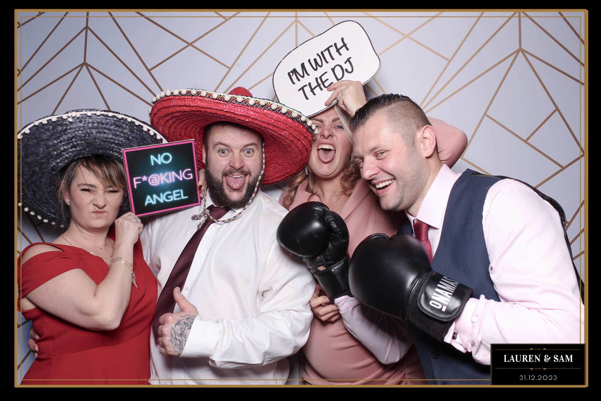 Lauren & Sam Wedding NYE | View more photos from the event at gallery.freshbooths.com/u/FreshBooths/Lauren-Sam-Wedding-NYE