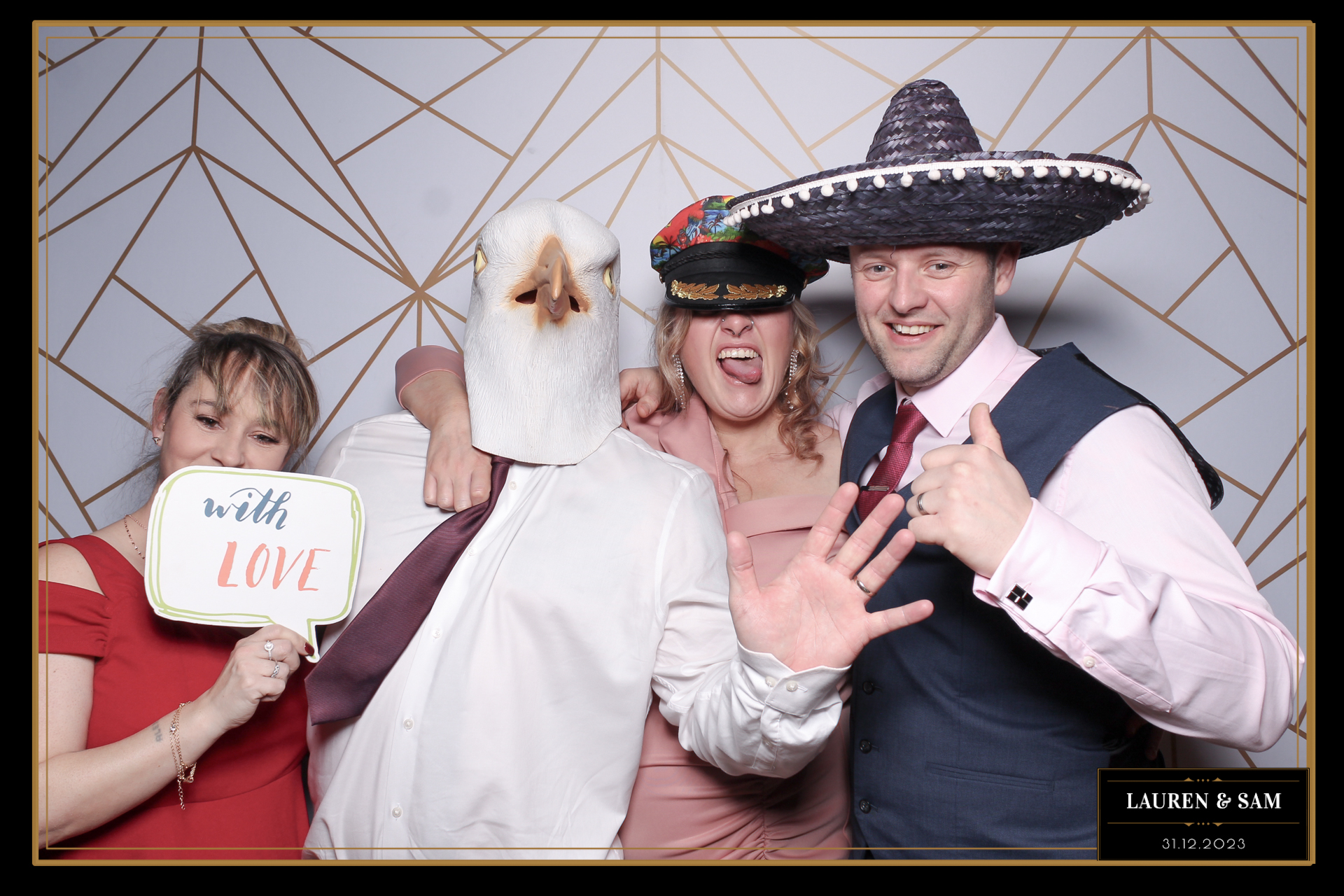 Lauren & Sam Wedding NYE | View more photos from the event at gallery.freshbooths.com/u/FreshBooths/Lauren-Sam-Wedding-NYE