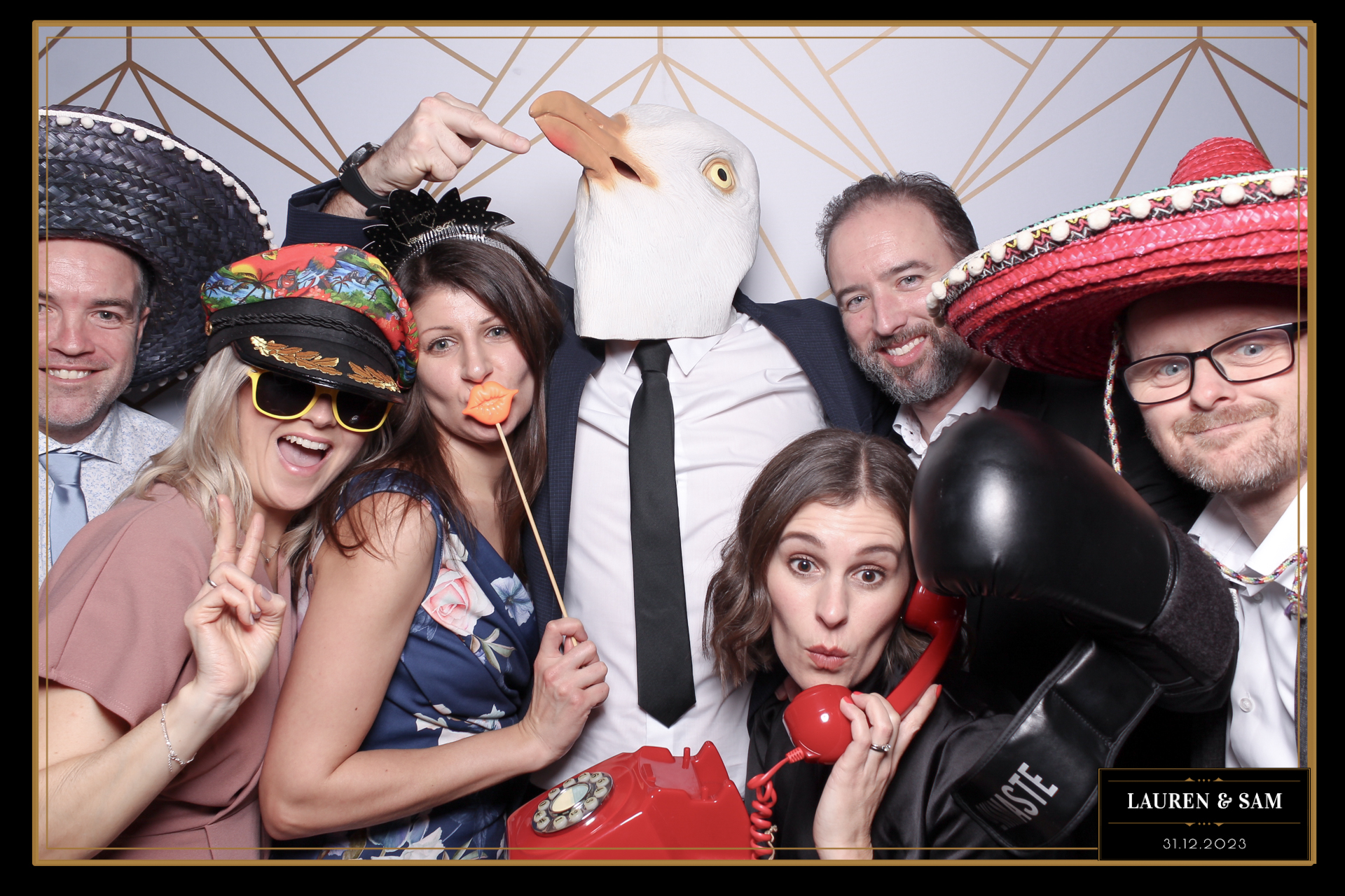 Lauren & Sam Wedding NYE | View more photos from the event at gallery.freshbooths.com/u/FreshBooths/Lauren-Sam-Wedding-NYE