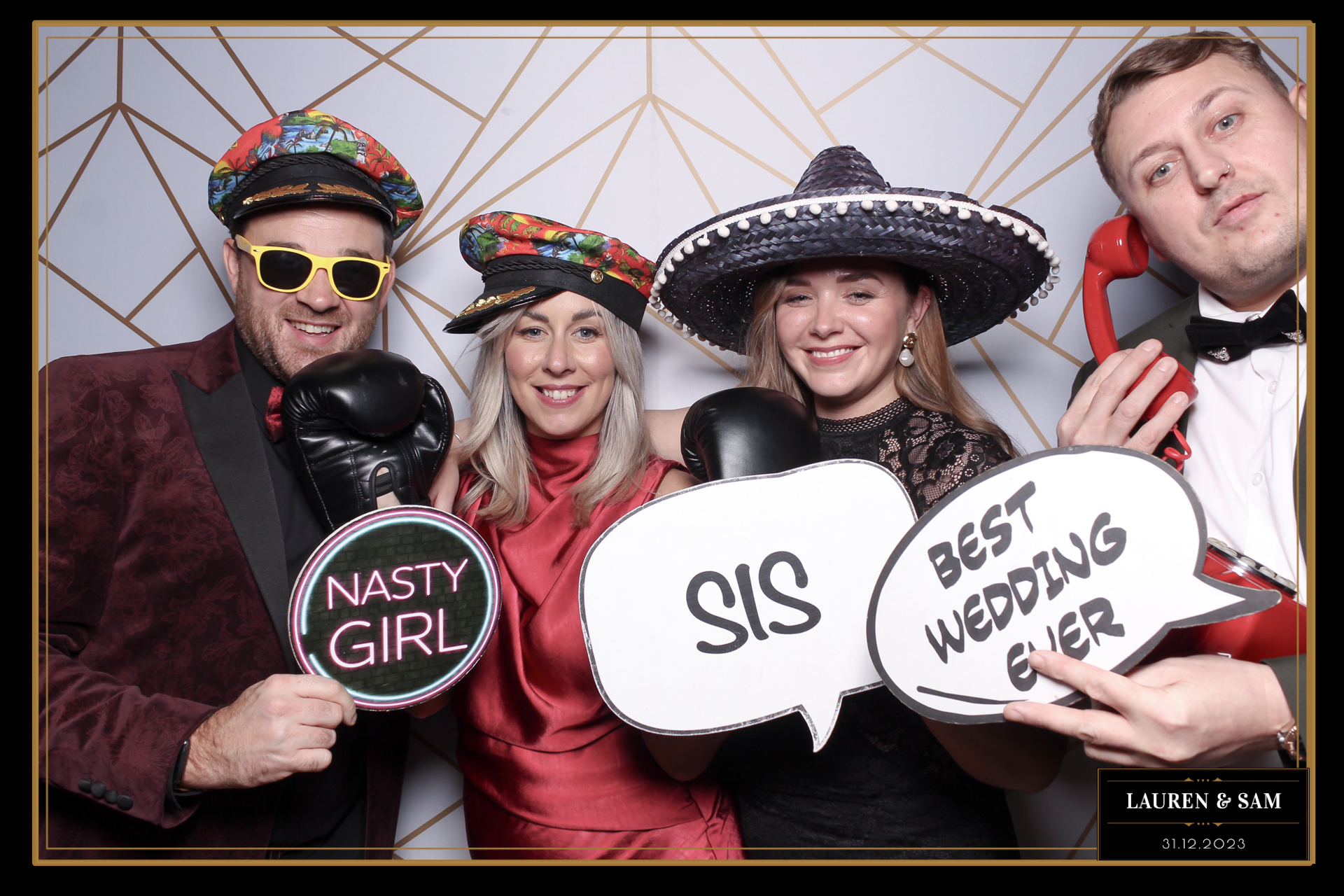 Lauren & Sam Wedding NYE | View more photos from the event at gallery.freshbooths.com/u/FreshBooths/Lauren-Sam-Wedding-NYE