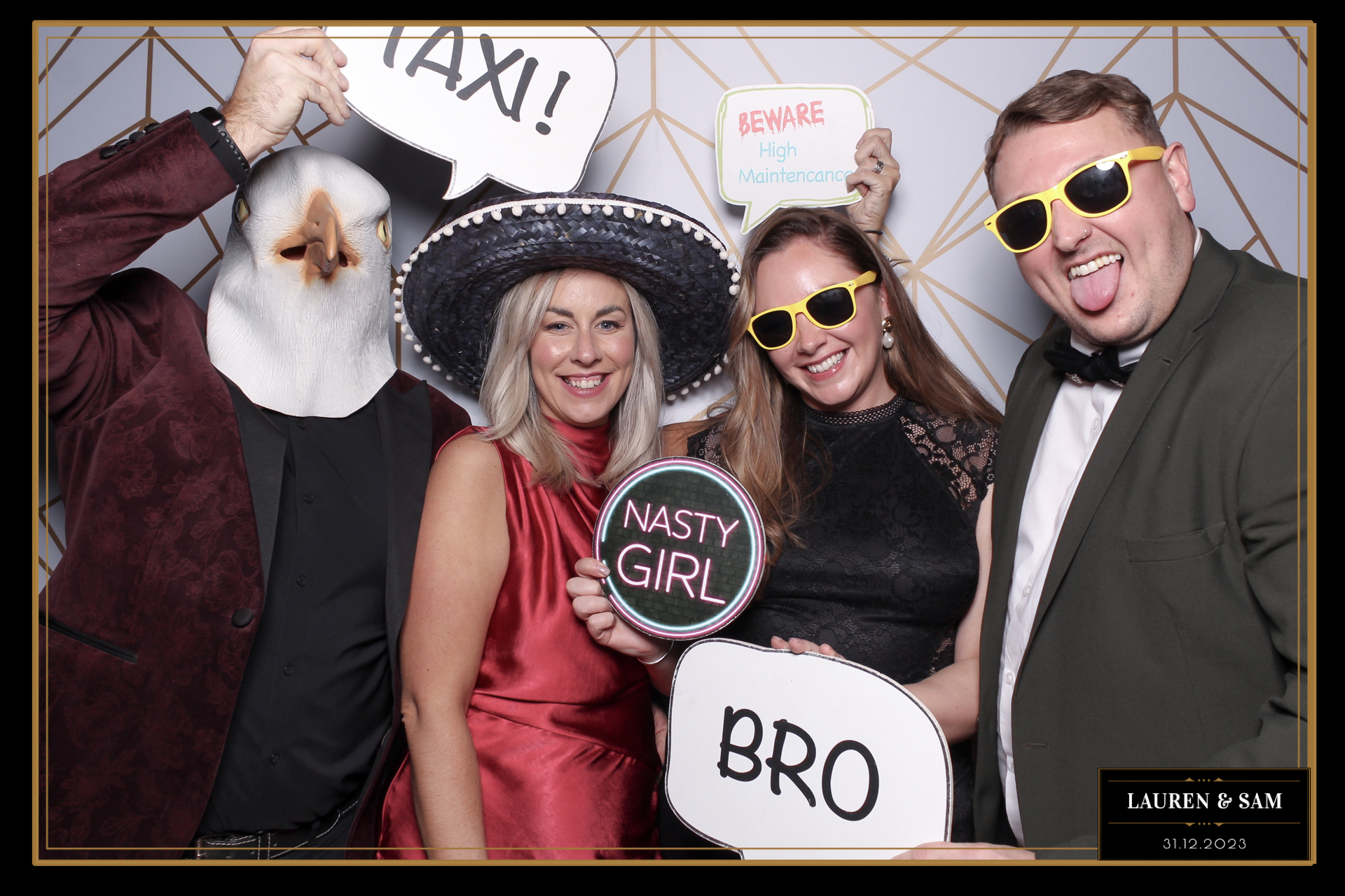 Lauren & Sam Wedding NYE | View more photos from the event at gallery.freshbooths.com/u/FreshBooths/Lauren-Sam-Wedding-NYE