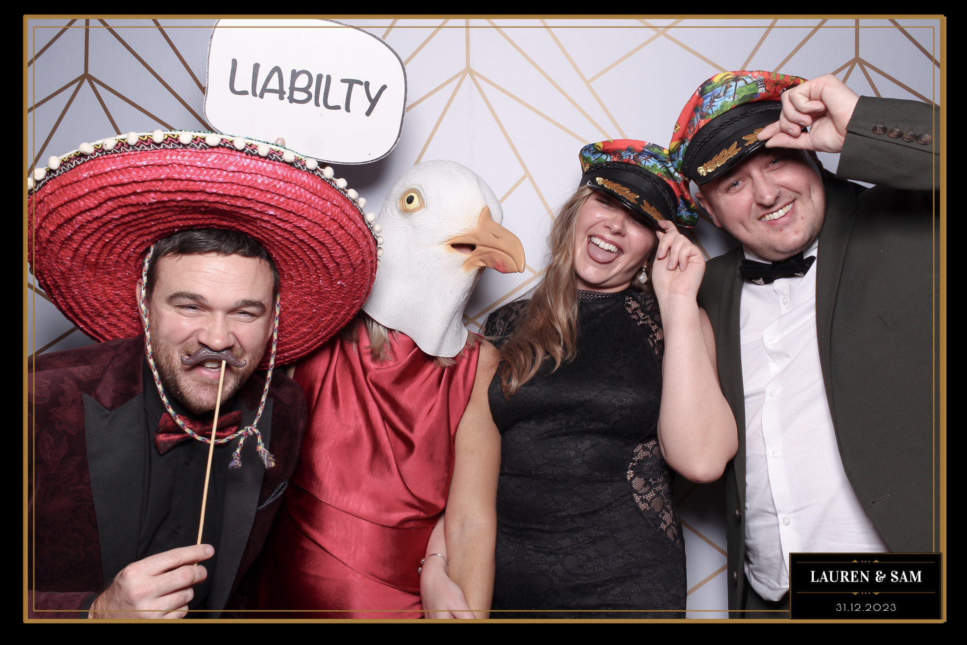 Lauren & Sam Wedding NYE | View more photos from the event at gallery.freshbooths.com/u/FreshBooths/Lauren-Sam-Wedding-NYE