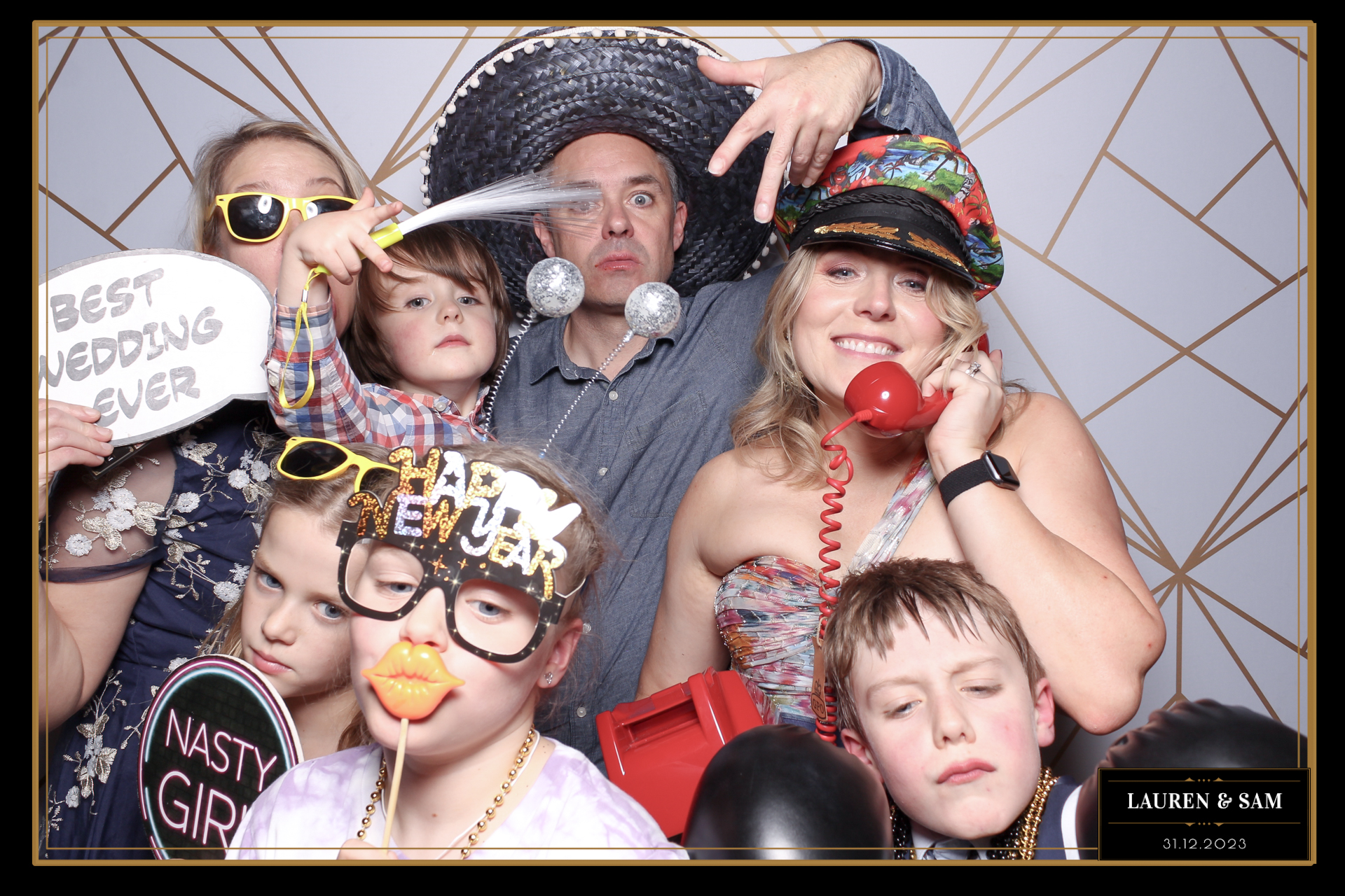 Lauren & Sam Wedding NYE | View more photos from the event at gallery.freshbooths.com/u/FreshBooths/Lauren-Sam-Wedding-NYE