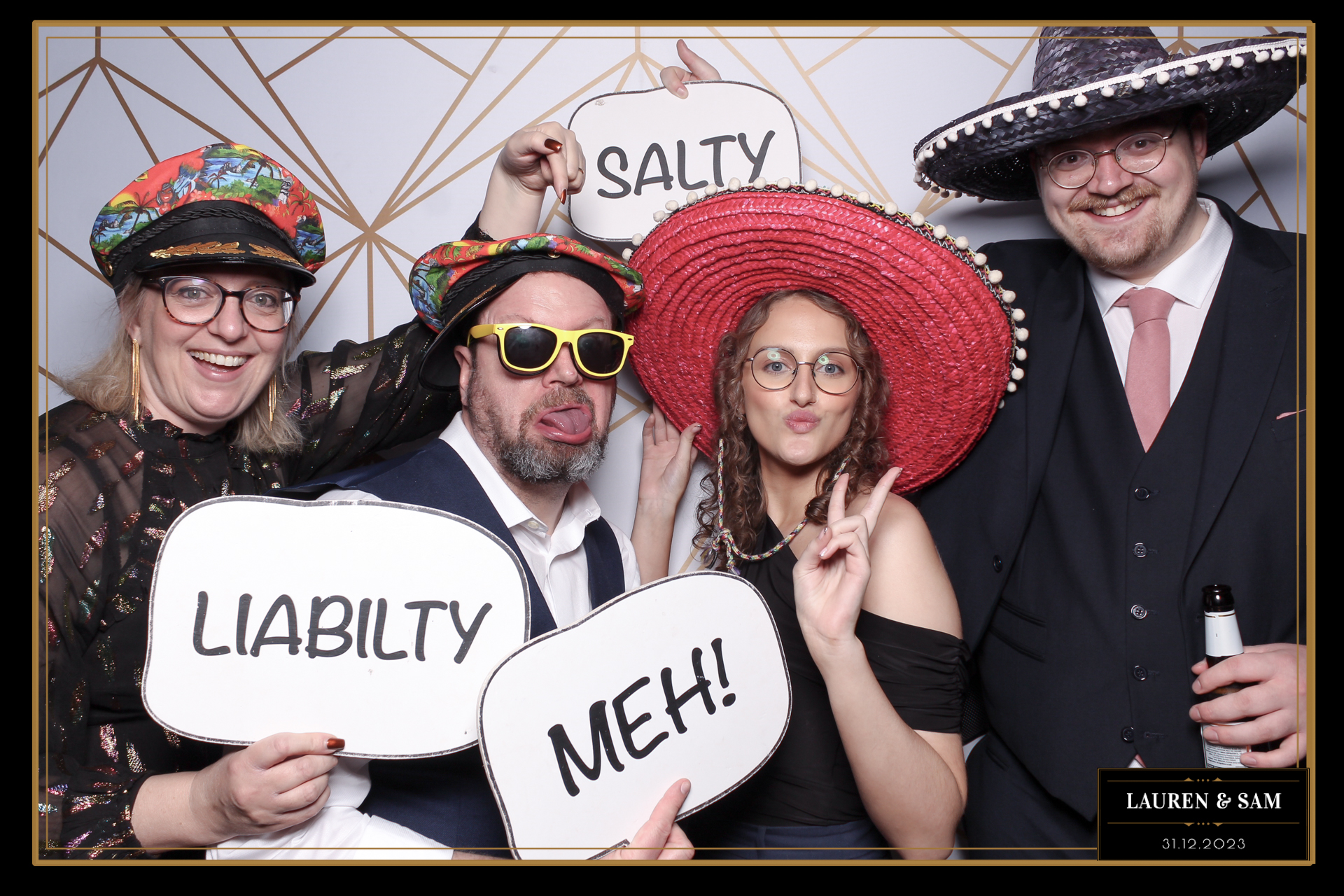 Lauren & Sam Wedding NYE | View more photos from the event at gallery.freshbooths.com/u/FreshBooths/Lauren-Sam-Wedding-NYE