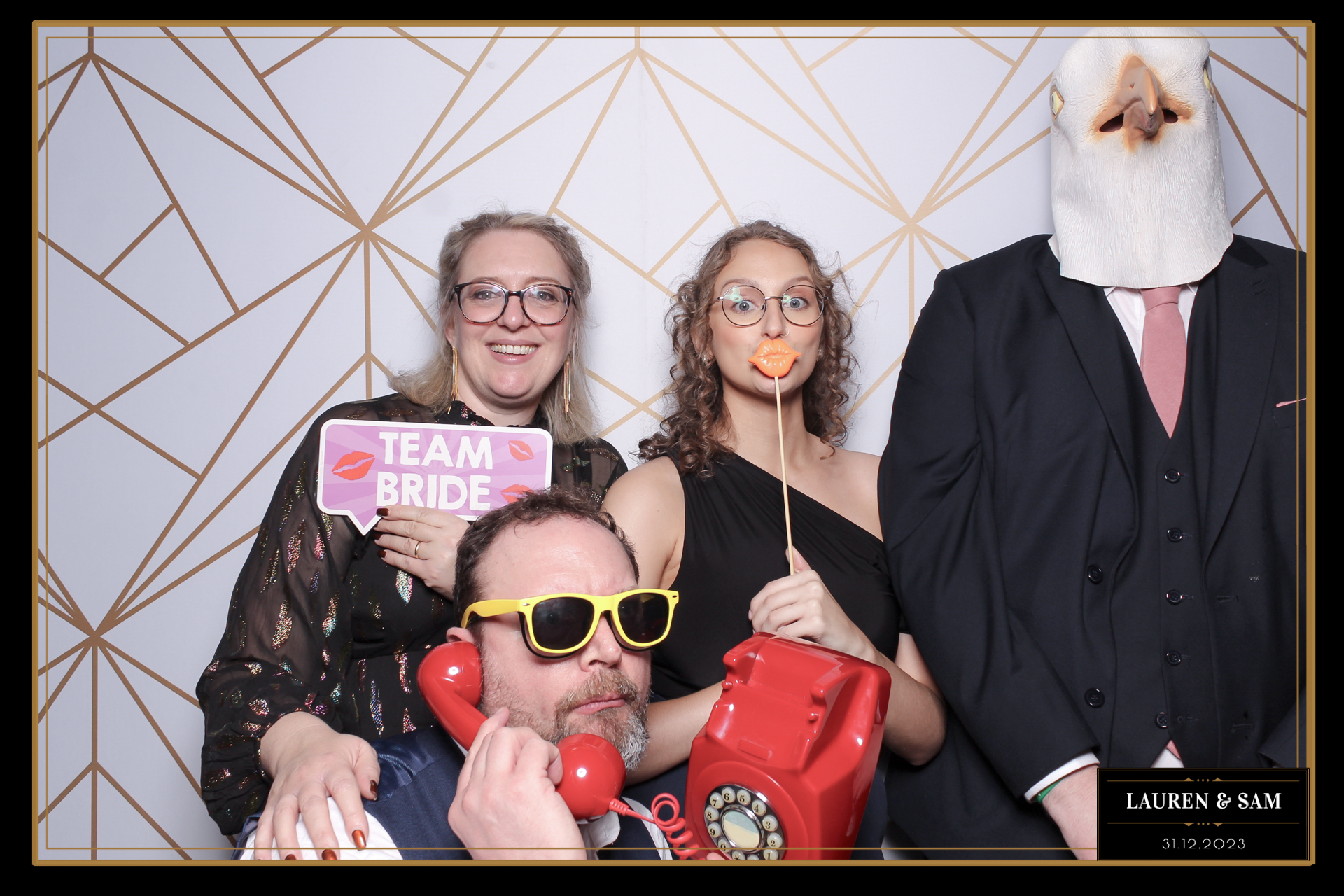 Lauren & Sam Wedding NYE | View more photos from the event at gallery.freshbooths.com/u/FreshBooths/Lauren-Sam-Wedding-NYE