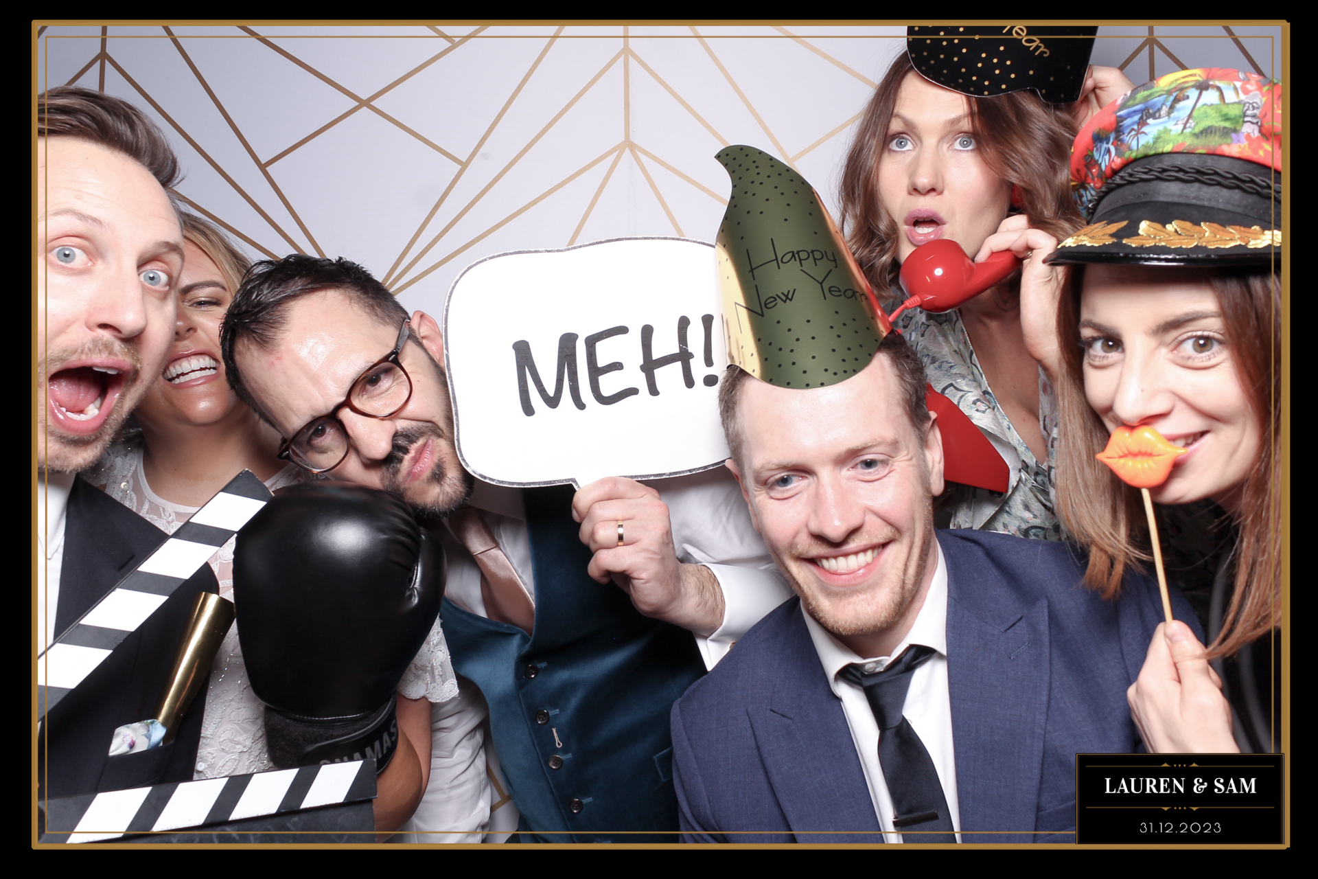 Lauren & Sam Wedding NYE | View more photos from the event at gallery.freshbooths.com/u/FreshBooths/Lauren-Sam-Wedding-NYE
