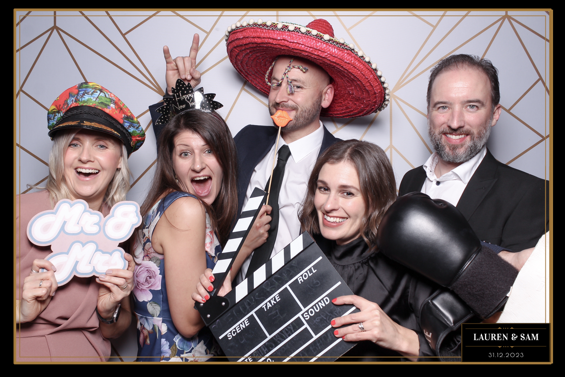Lauren & Sam Wedding NYE | View more photos from the event at gallery.freshbooths.com/u/FreshBooths/Lauren-Sam-Wedding-NYE