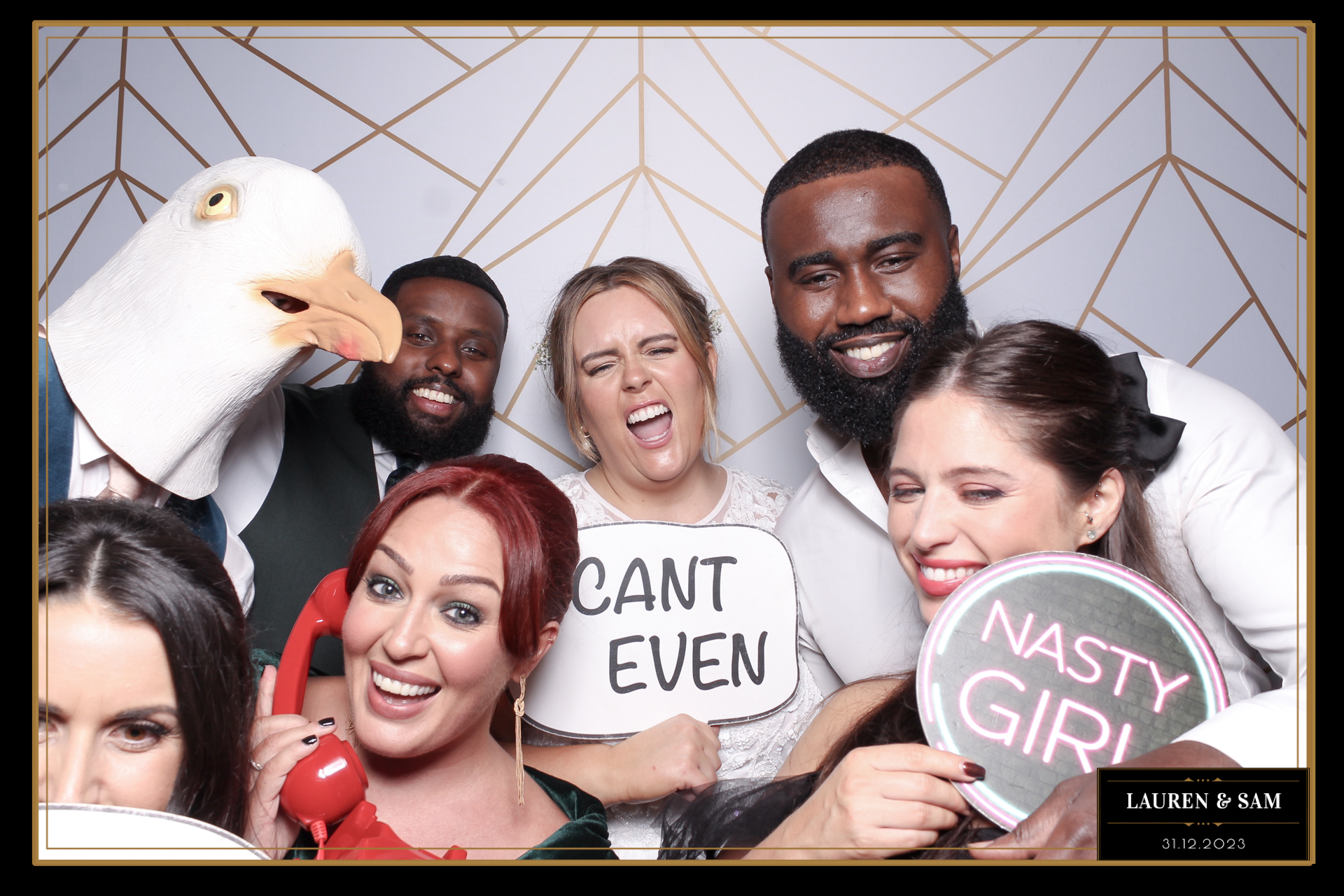 Lauren & Sam Wedding NYE | View more photos from the event at gallery.freshbooths.com/u/FreshBooths/Lauren-Sam-Wedding-NYE