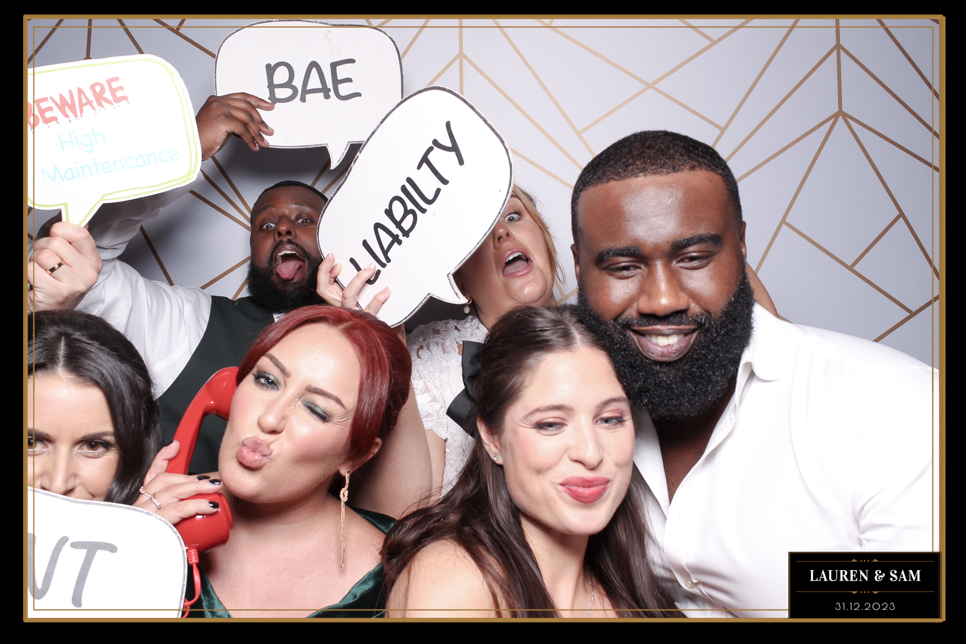 Lauren & Sam Wedding NYE | View more photos from the event at gallery.freshbooths.com/u/FreshBooths/Lauren-Sam-Wedding-NYE