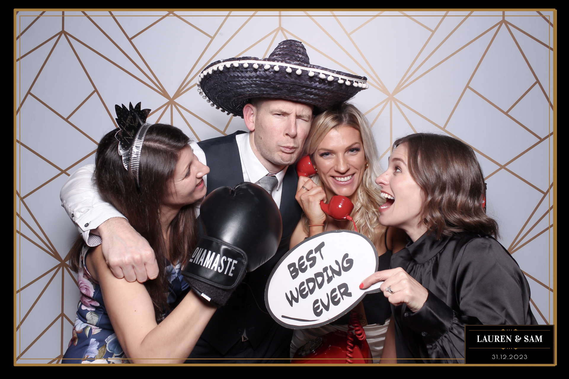 Lauren & Sam Wedding NYE | View more photos from the event at gallery.freshbooths.com/u/FreshBooths/Lauren-Sam-Wedding-NYE