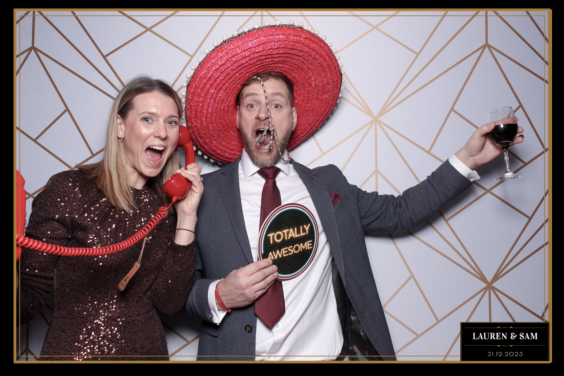 Lauren & Sam Wedding NYE | View more photos from the event at gallery.freshbooths.com/u/FreshBooths/Lauren-Sam-Wedding-NYE
