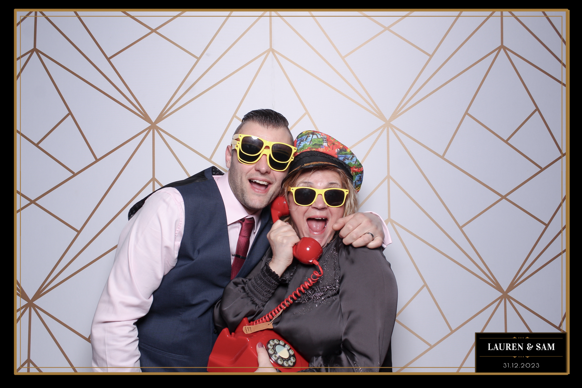 Lauren & Sam Wedding NYE | View more photos from the event at gallery.freshbooths.com/u/FreshBooths/Lauren-Sam-Wedding-NYE