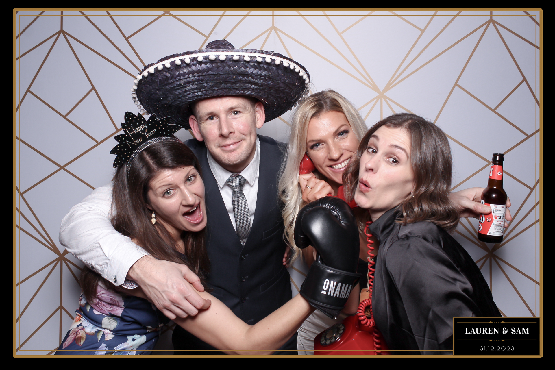 Lauren & Sam Wedding NYE | View more photos from the event at gallery.freshbooths.com/u/FreshBooths/Lauren-Sam-Wedding-NYE