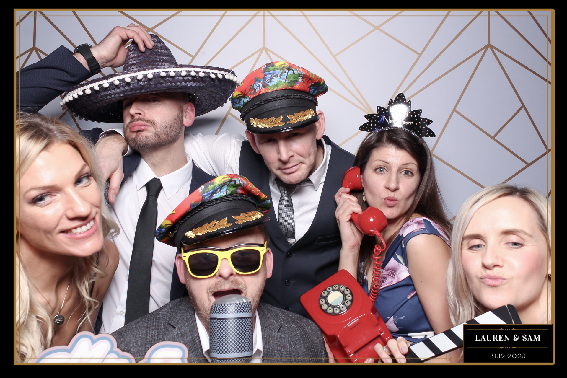 Lauren & Sam Wedding NYE | View more photos from the event at gallery.freshbooths.com/u/FreshBooths/Lauren-Sam-Wedding-NYE