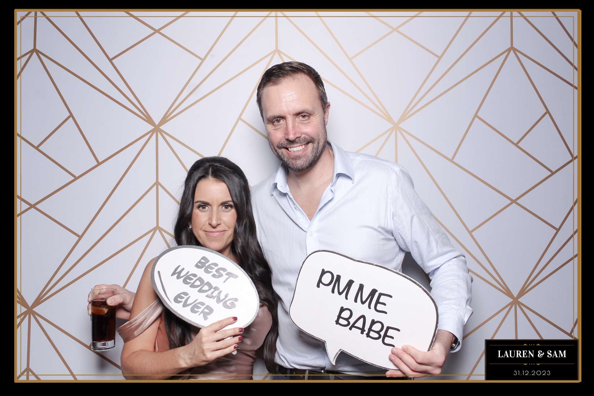 Lauren & Sam Wedding NYE | View more photos from the event at gallery.freshbooths.com/u/FreshBooths/Lauren-Sam-Wedding-NYE