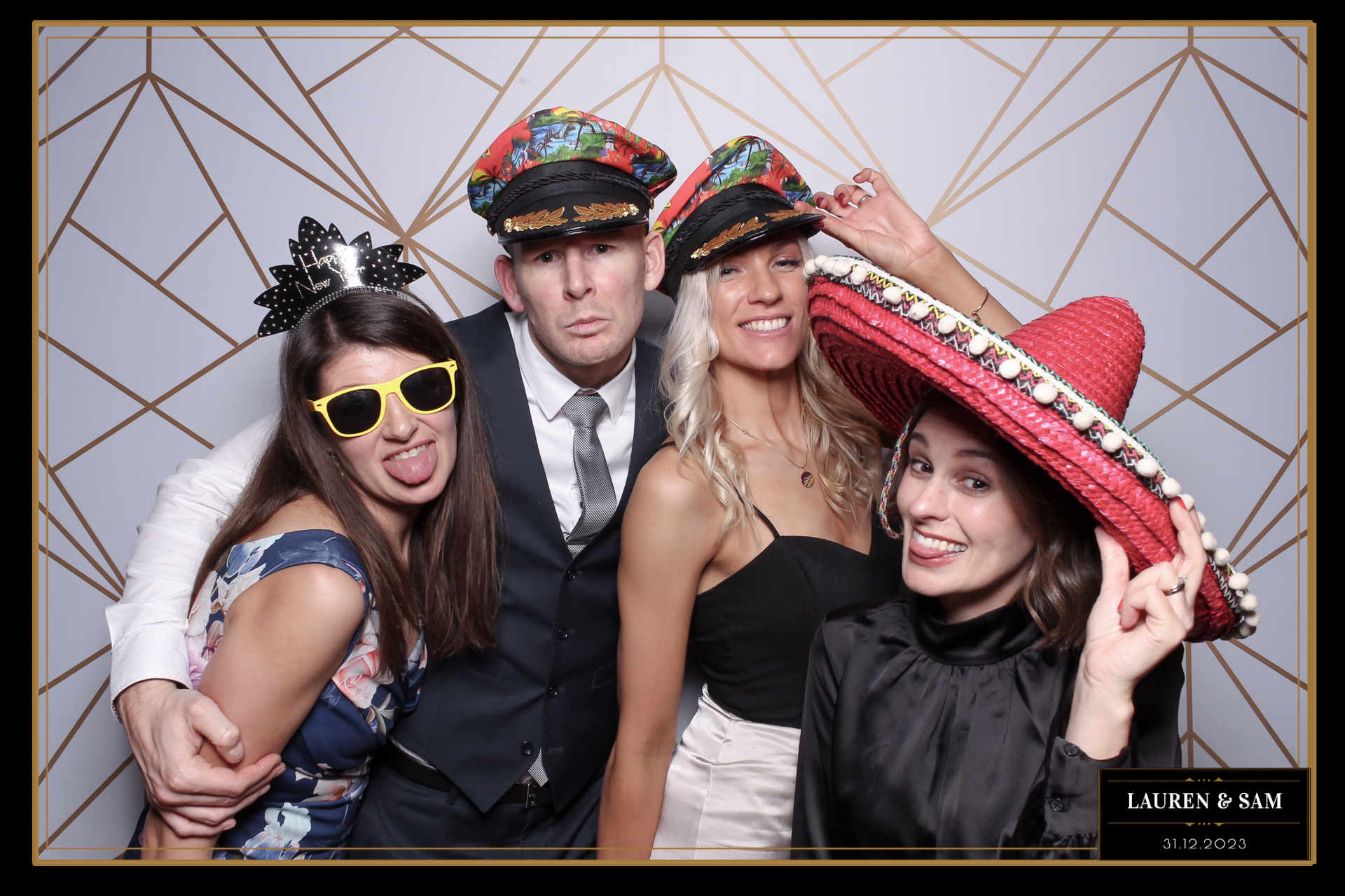 Lauren & Sam Wedding NYE | View more photos from the event at gallery.freshbooths.com/u/FreshBooths/Lauren-Sam-Wedding-NYE