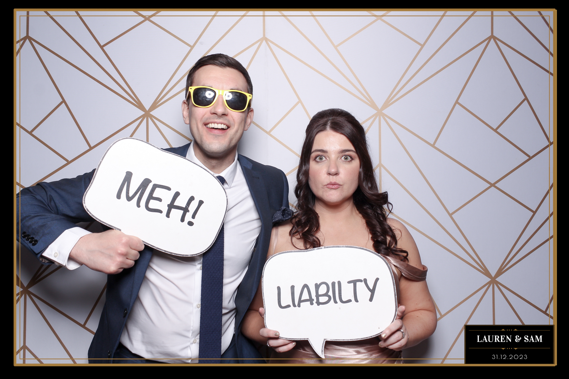 Lauren & Sam Wedding NYE | View more photos from the event at gallery.freshbooths.com/u/FreshBooths/Lauren-Sam-Wedding-NYE