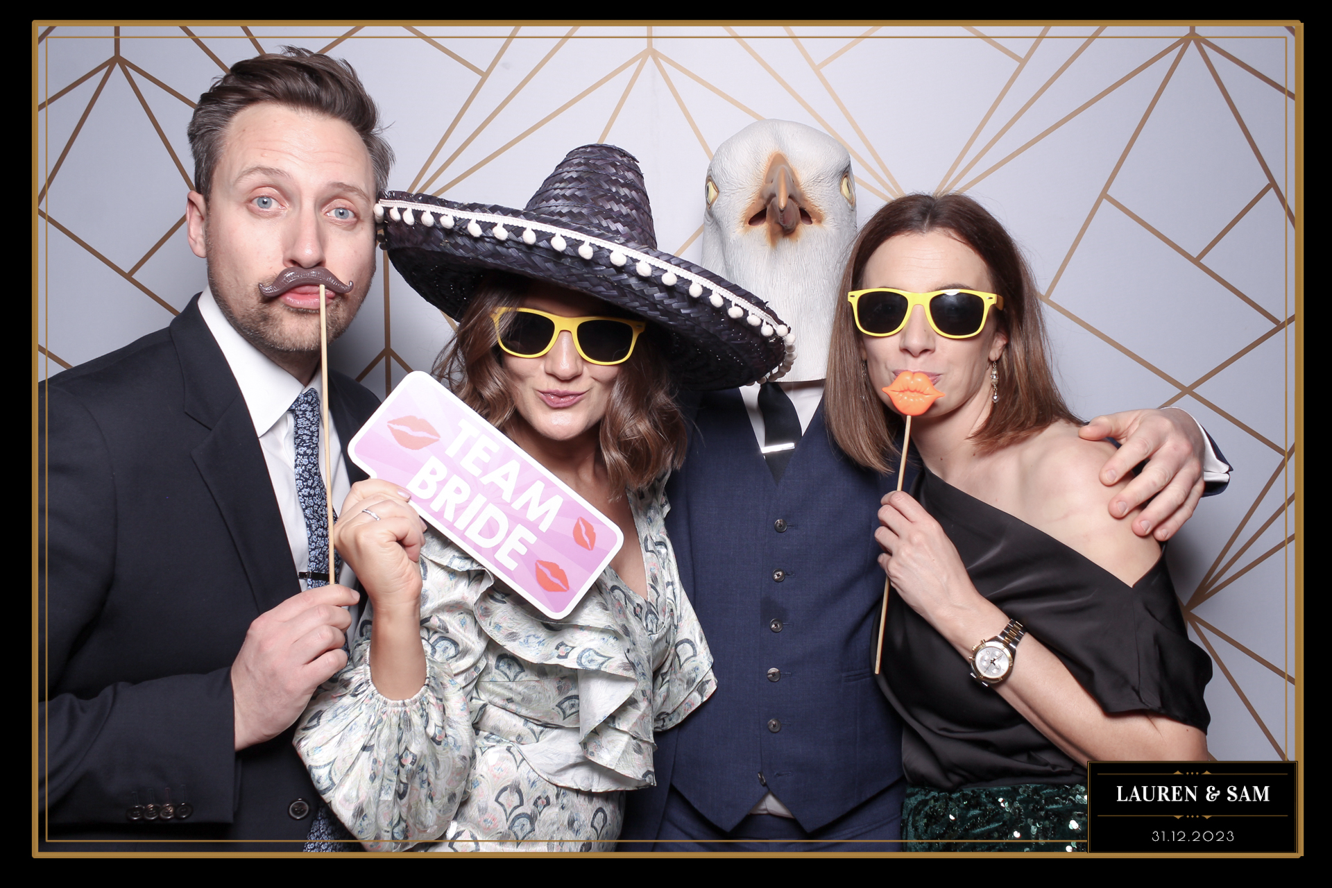 Lauren & Sam Wedding NYE | View more photos from the event at gallery.freshbooths.com/u/FreshBooths/Lauren-Sam-Wedding-NYE