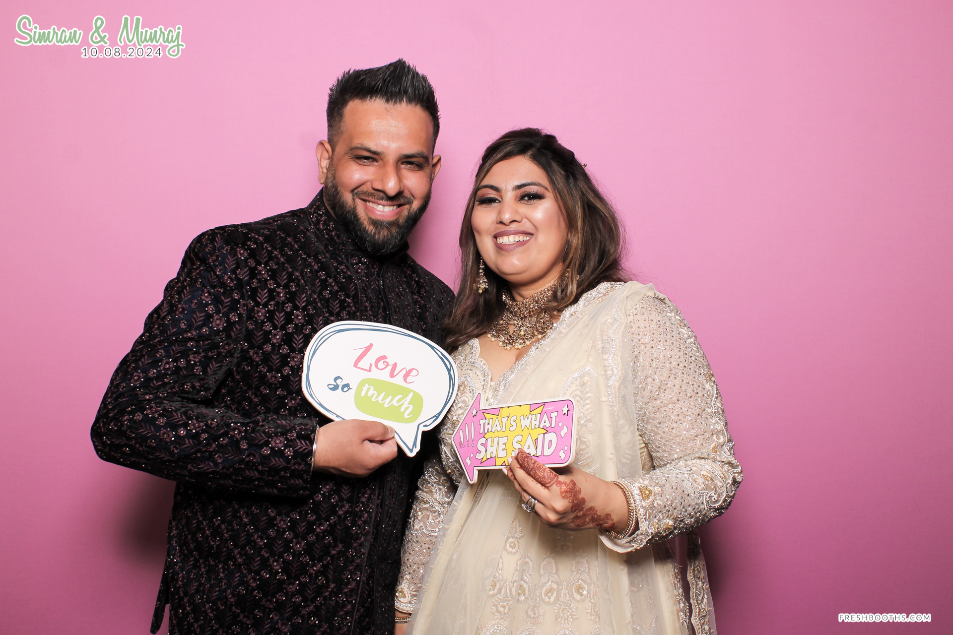 Simran and Munraj x Classic Open Booth | View more photos from the event at gallery.freshbooths.com/u/FreshBooths/Simran-and-Munraj-x-Classic-Open-Booth