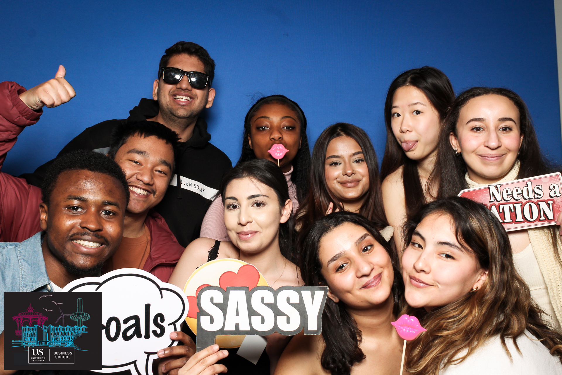 Sussex Business School Welcome Party 2024 - Classic Open Booth | View more photos from the event at gallery.freshbooths.com/u/FreshBooths/Sussex-Business-School-Welcome-Party-2024-Classic-Open-Booth