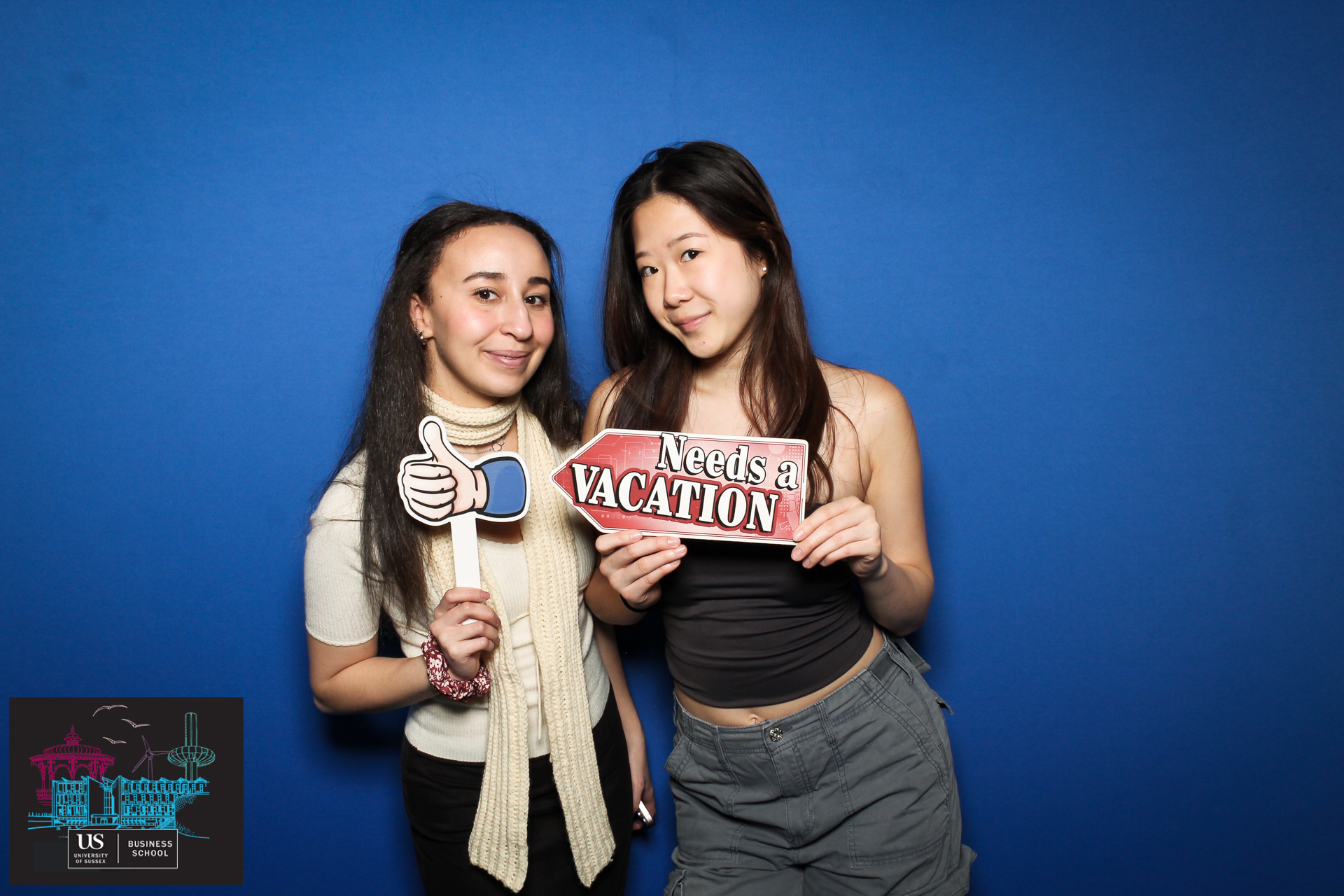 Sussex Business School Welcome Party 2024 - Classic Open Booth | View more photos from the event at gallery.freshbooths.com/u/FreshBooths/Sussex-Business-School-Welcome-Party-2024-Classic-Open-Booth