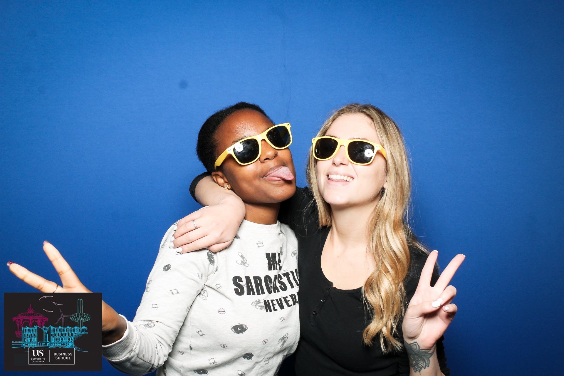 Sussex Business School Welcome Party 2024 - Classic Open Booth | View more photos from the event at gallery.freshbooths.com/u/FreshBooths/Sussex-Business-School-Welcome-Party-2024-Classic-Open-Booth