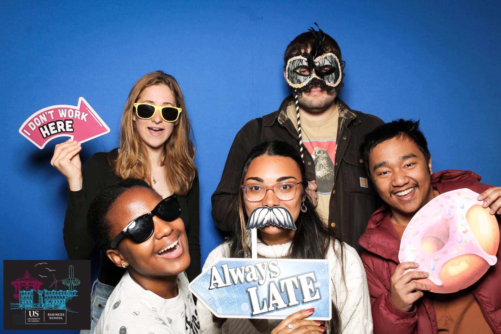 Sussex Business School Welcome Party 2024 - Classic Open Booth | View more photos from the event at gallery.freshbooths.com/u/FreshBooths/Sussex-Business-School-Welcome-Party-2024-Classic-Open-Booth