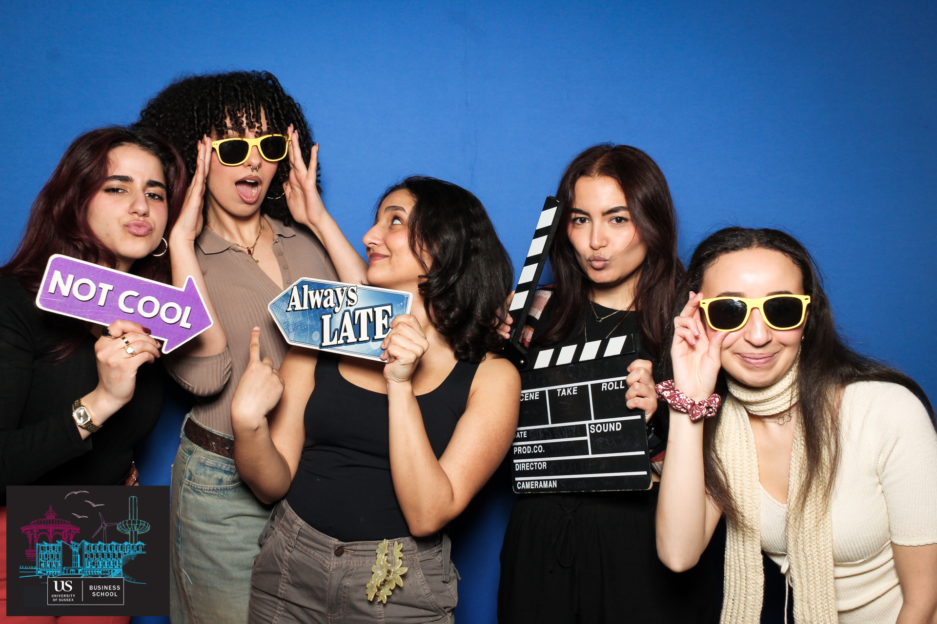 Sussex Business School Welcome Party 2024 - Classic Open Booth | View more photos from the event at gallery.freshbooths.com/u/FreshBooths/Sussex-Business-School-Welcome-Party-2024-Classic-Open-Booth