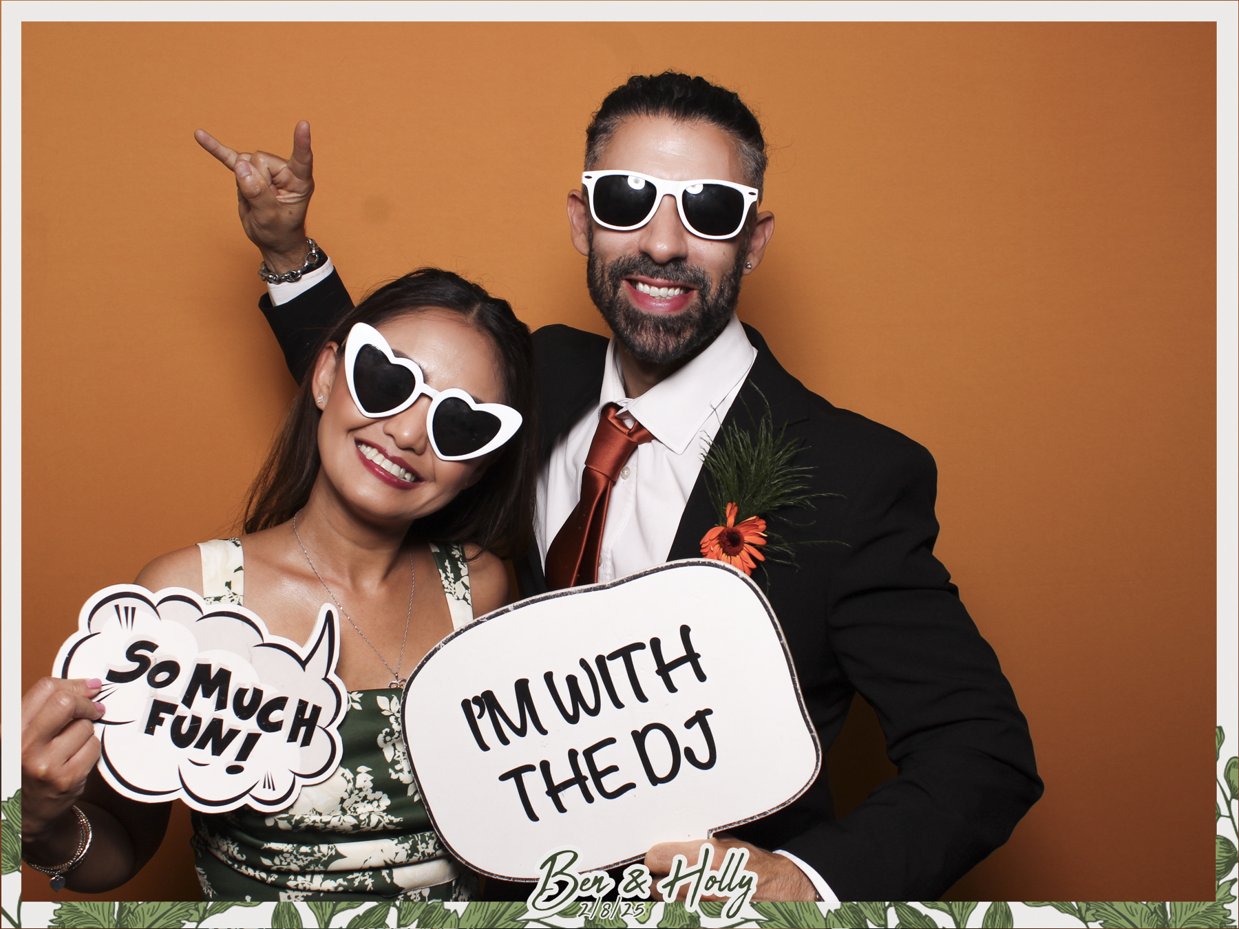 Ben & Holly Wedding - Classic Open Booth | View more photos from the event at gallery.freshbooths.com/u/FreshBooths/Ben-Holly-Wedding-Classic-Open-Booth