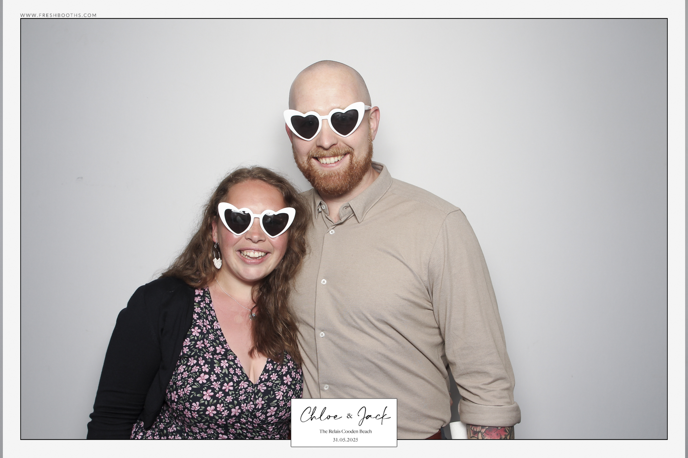 Chloe & Jack Wedding - Classic Open Booth | View more photos from the event at gallery.freshbooths.com/u/FreshBooths/Chloe-Jack-Wedding-Classic-Open-Booth