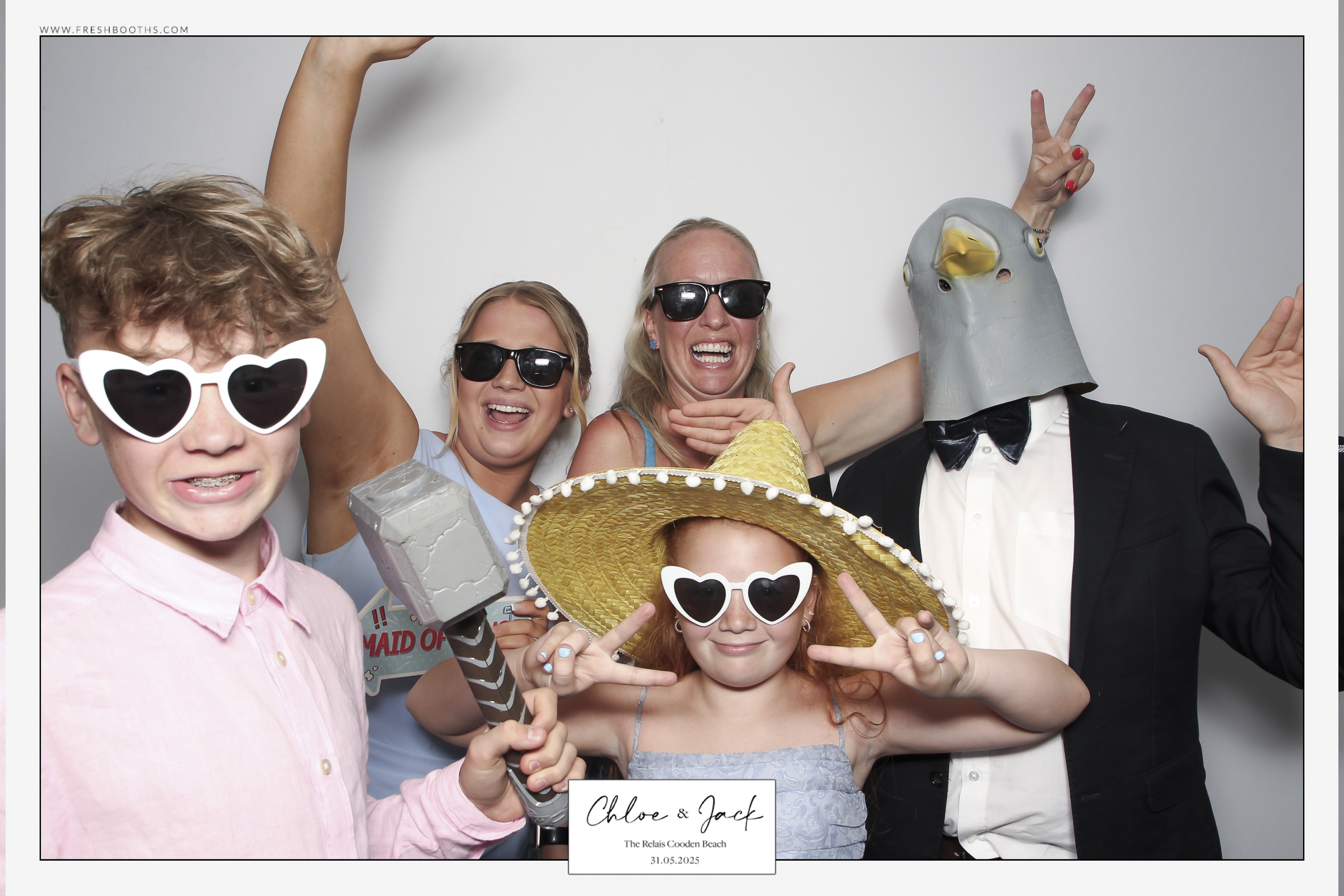Chloe & Jack Wedding - Classic Open Booth | View more photos from the event at gallery.freshbooths.com/u/FreshBooths/Chloe-Jack-Wedding-Classic-Open-Booth