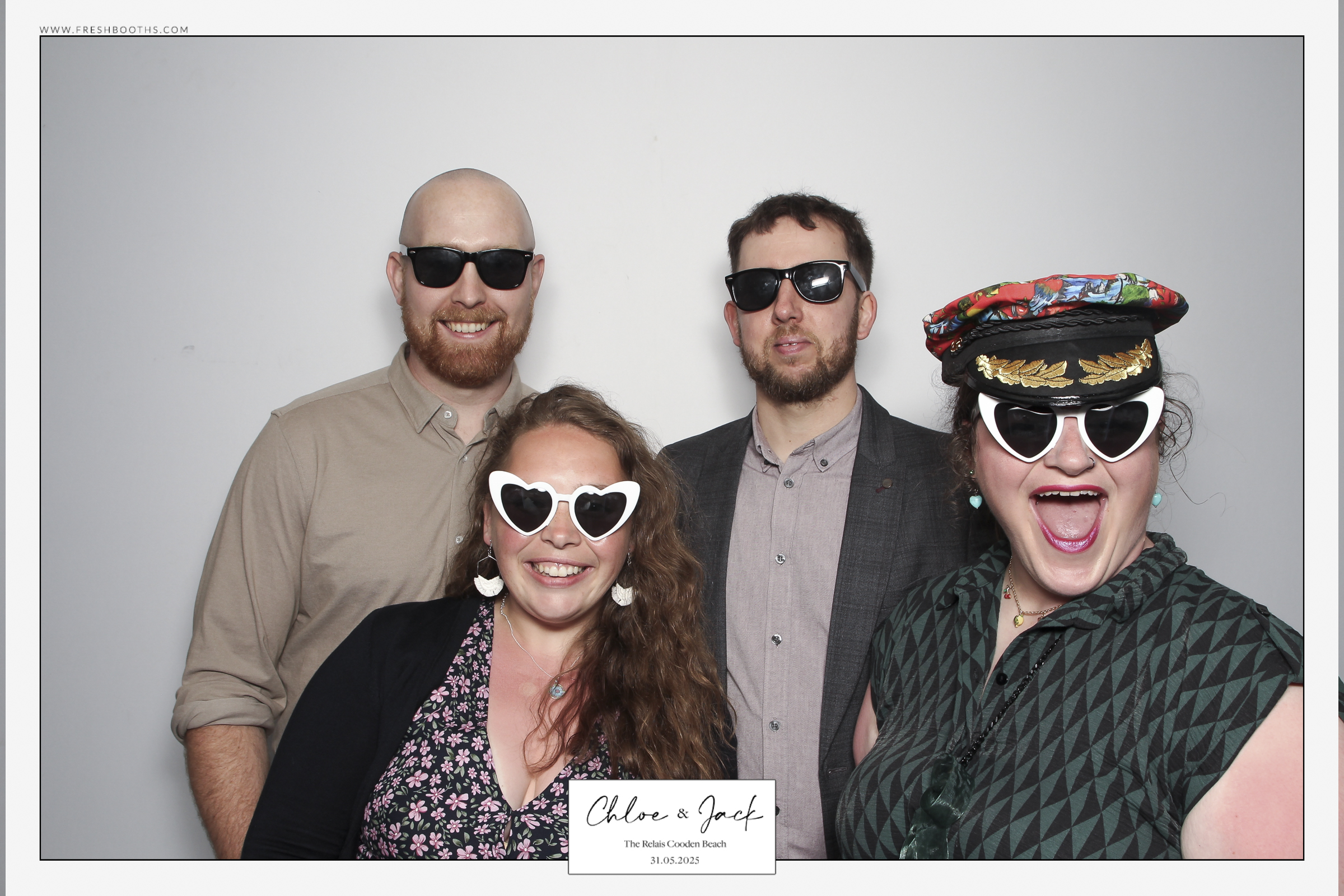 Chloe & Jack Wedding - Classic Open Booth | View more photos from the event at gallery.freshbooths.com/u/FreshBooths/Chloe-Jack-Wedding-Classic-Open-Booth