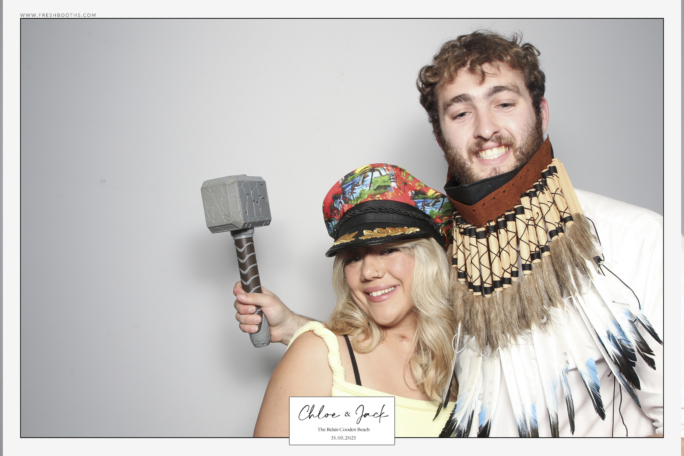 Chloe & Jack Wedding - Classic Open Booth | View more photos from the event at gallery.freshbooths.com/u/FreshBooths/Chloe-Jack-Wedding-Classic-Open-Booth