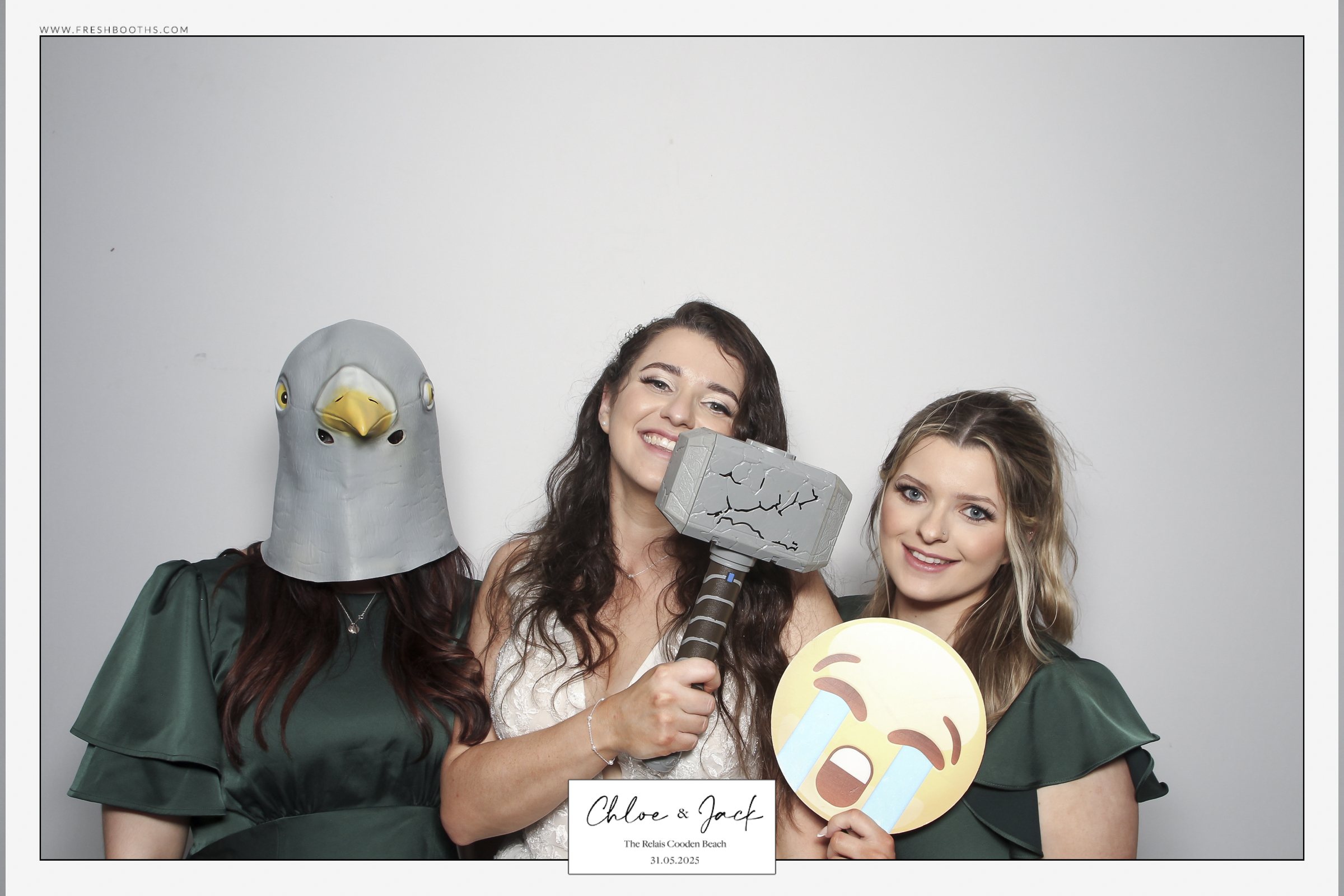 Chloe & Jack Wedding - Classic Open Booth | View more photos from the event at gallery.freshbooths.com/u/FreshBooths/Chloe-Jack-Wedding-Classic-Open-Booth