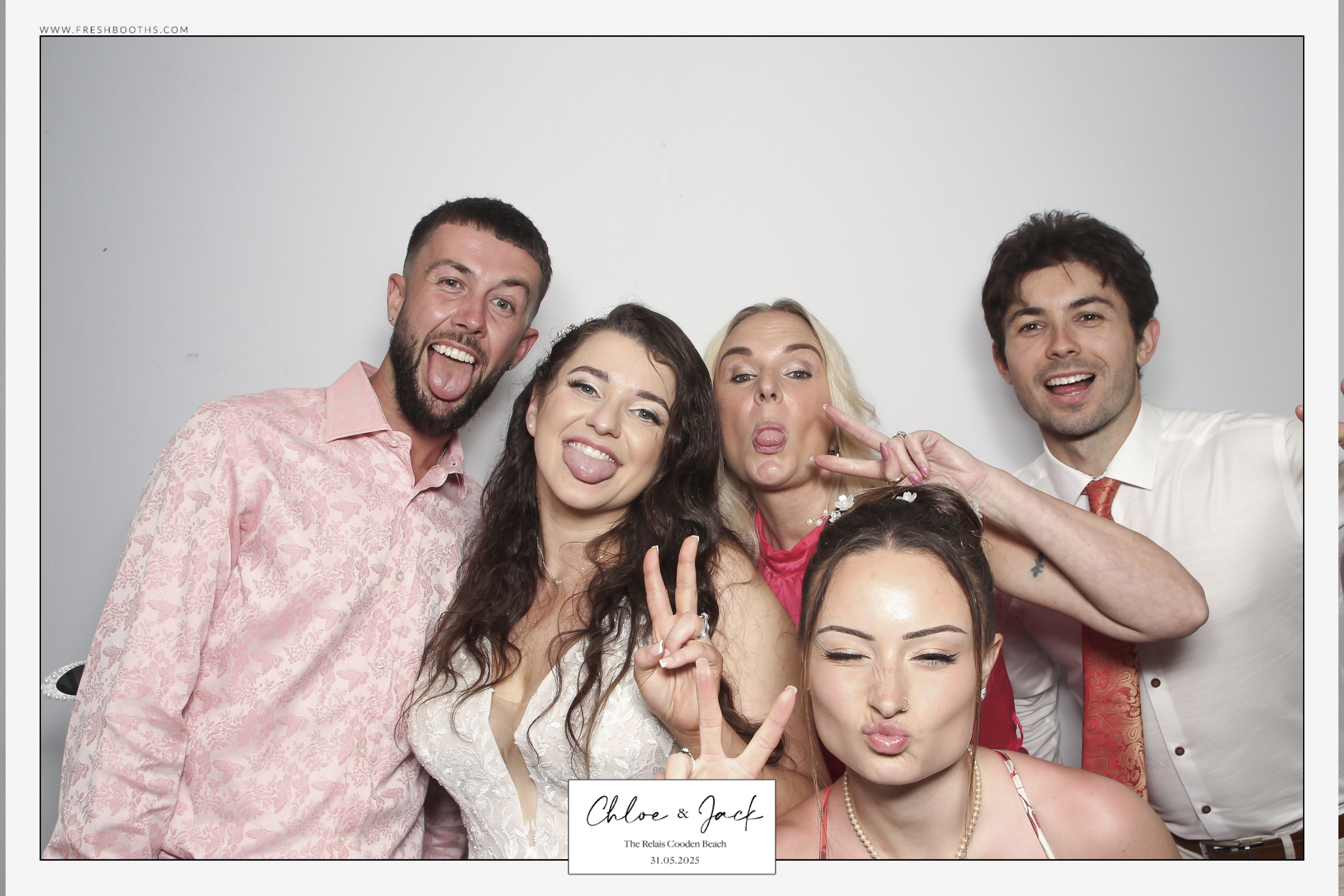 Chloe & Jack Wedding - Classic Open Booth | View more photos from the event at gallery.freshbooths.com/u/FreshBooths/Chloe-Jack-Wedding-Classic-Open-Booth