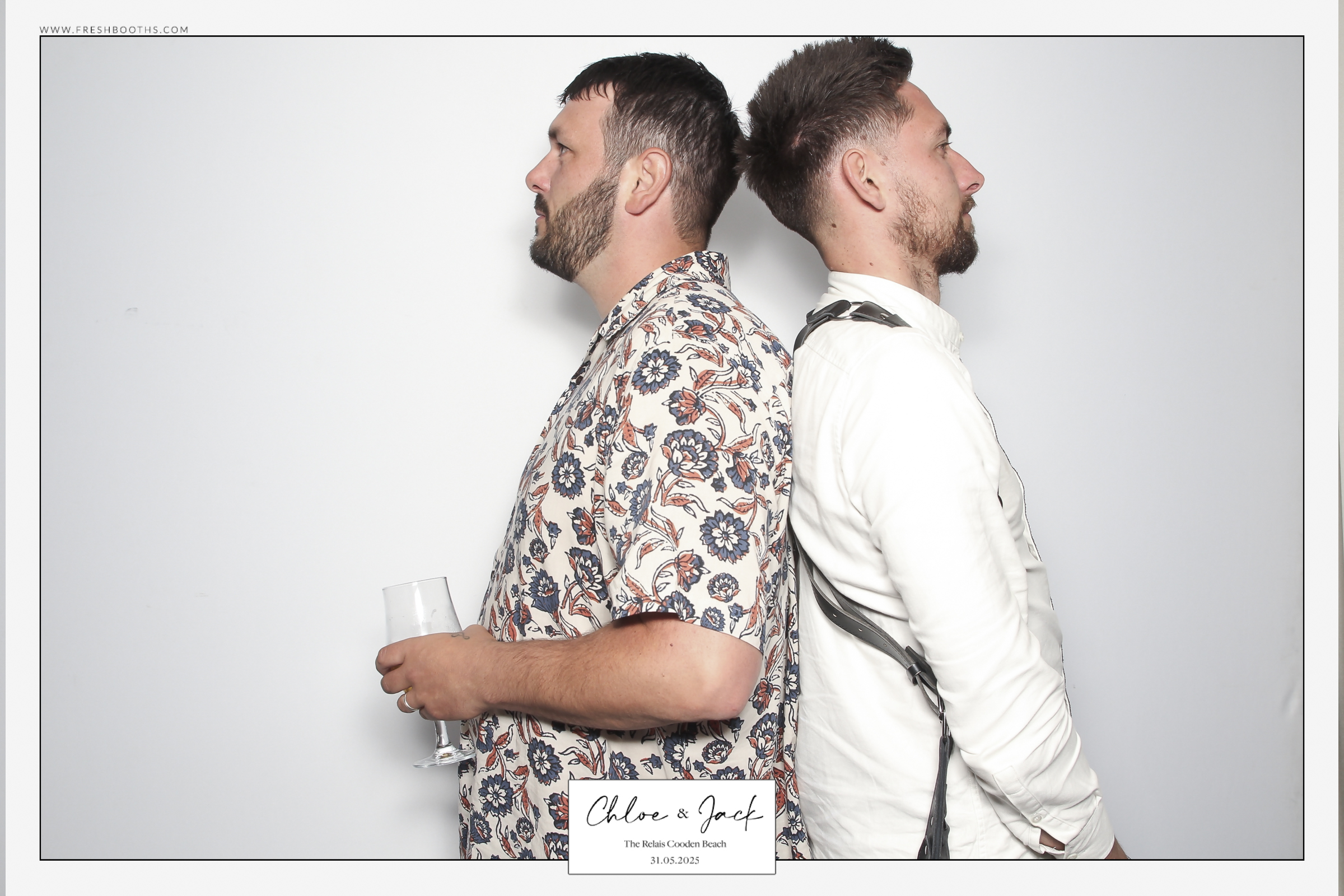 Chloe & Jack Wedding - Classic Open Booth | View more photos from the event at gallery.freshbooths.com/u/FreshBooths/Chloe-Jack-Wedding-Classic-Open-Booth