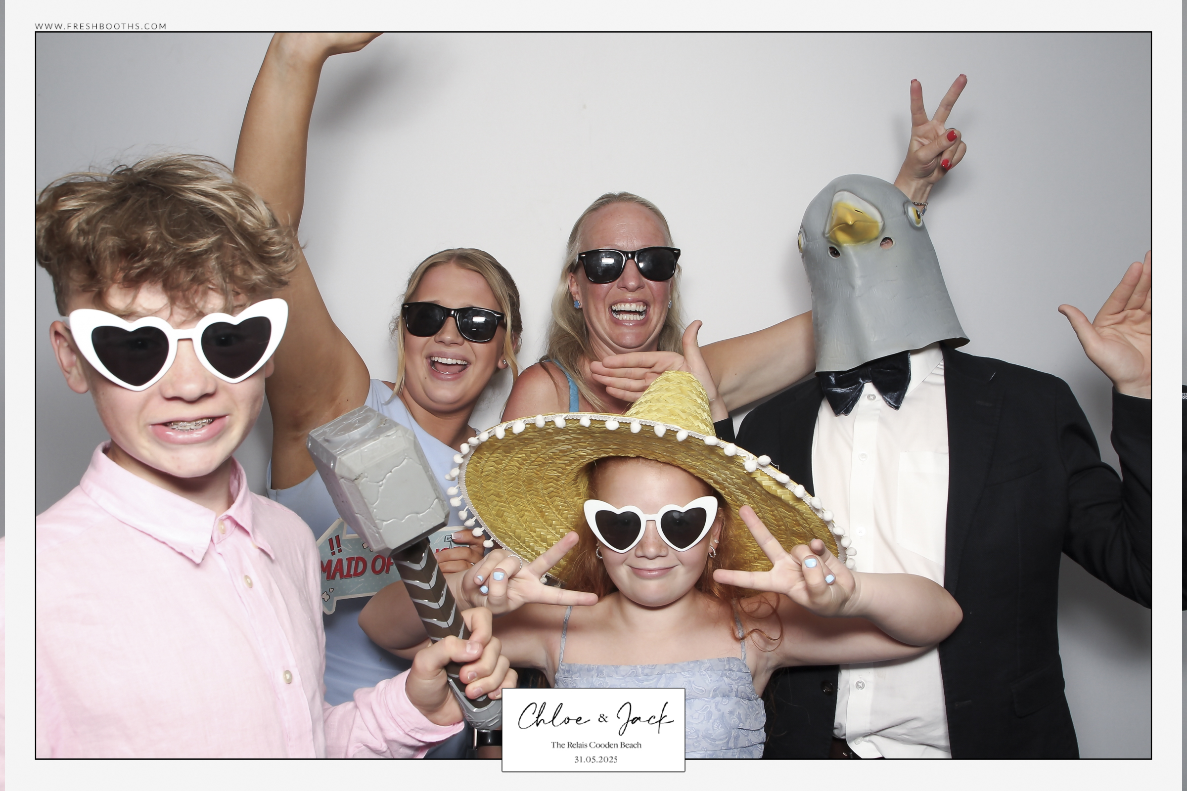 Chloe & Jack Wedding - Classic Open Booth | View more photos from the event at gallery.freshbooths.com/u/FreshBooths/Chloe-Jack-Wedding-Classic-Open-Booth