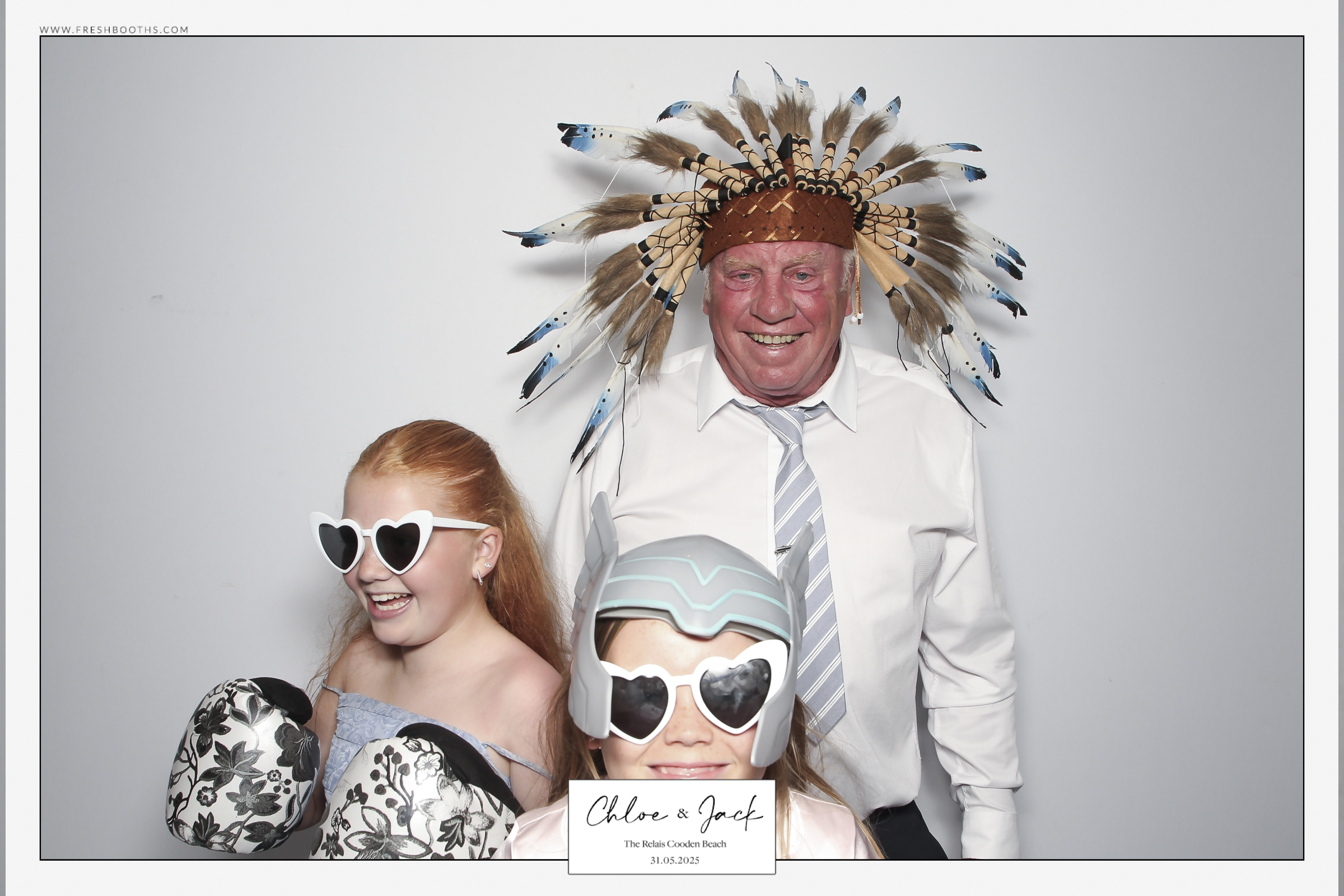 Chloe & Jack Wedding - Classic Open Booth | View more photos from the event at gallery.freshbooths.com/u/FreshBooths/Chloe-Jack-Wedding-Classic-Open-Booth