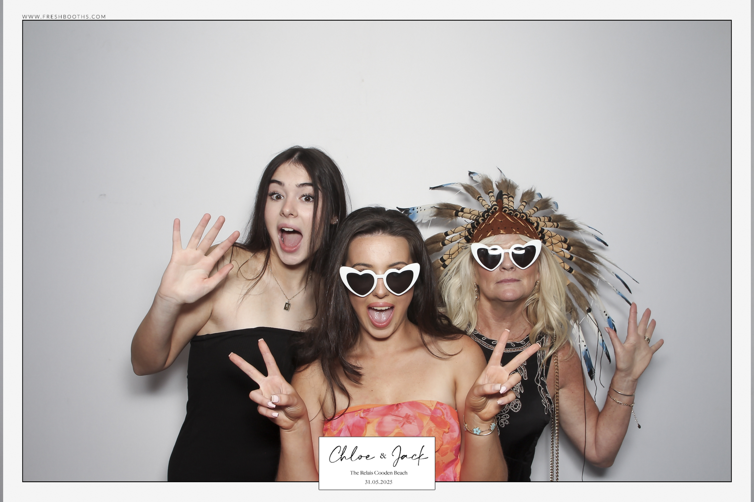 Chloe & Jack Wedding - Classic Open Booth | View more photos from the event at gallery.freshbooths.com/u/FreshBooths/Chloe-Jack-Wedding-Classic-Open-Booth