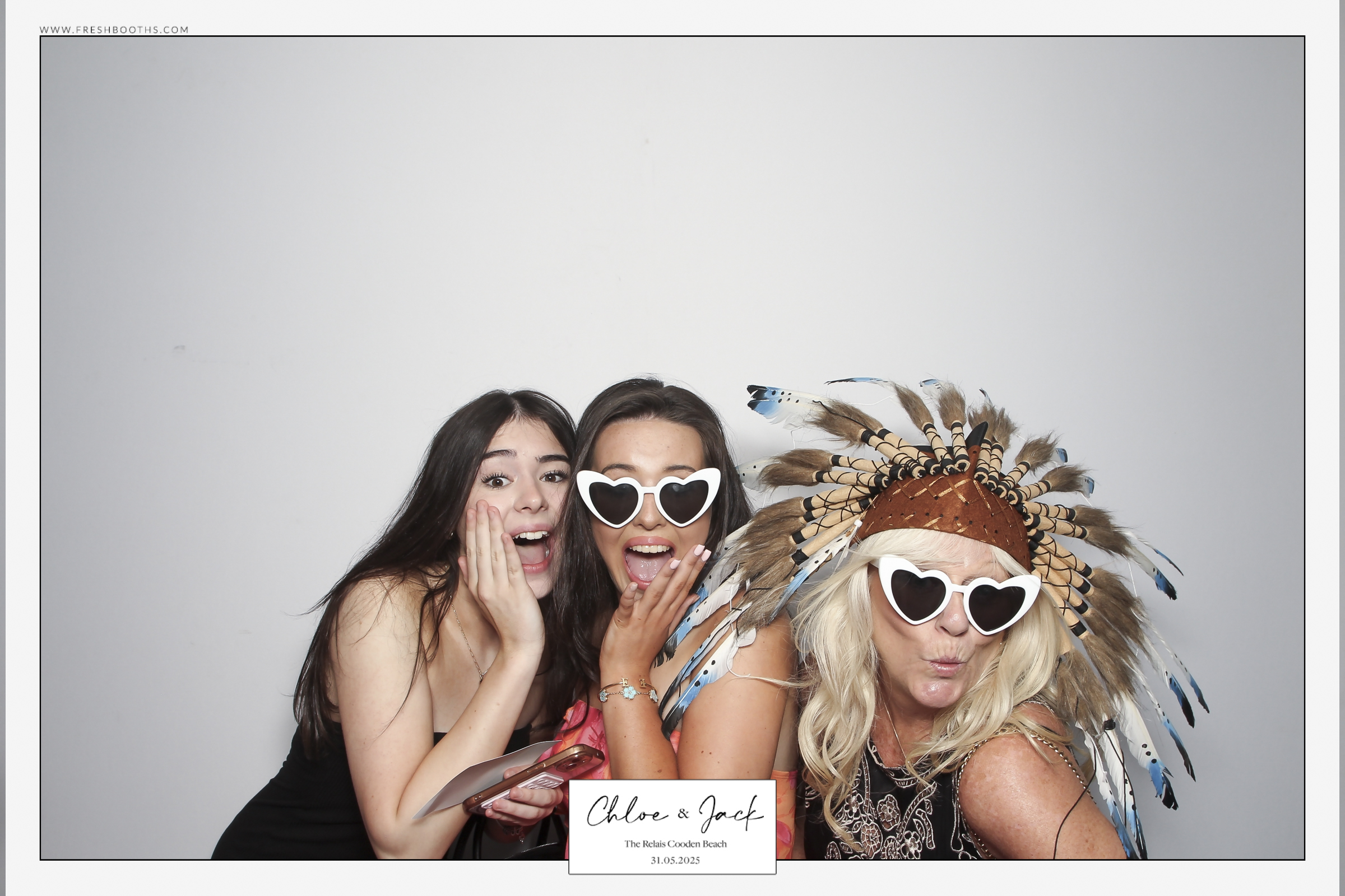 Chloe & Jack Wedding - Classic Open Booth | View more photos from the event at gallery.freshbooths.com/u/FreshBooths/Chloe-Jack-Wedding-Classic-Open-Booth